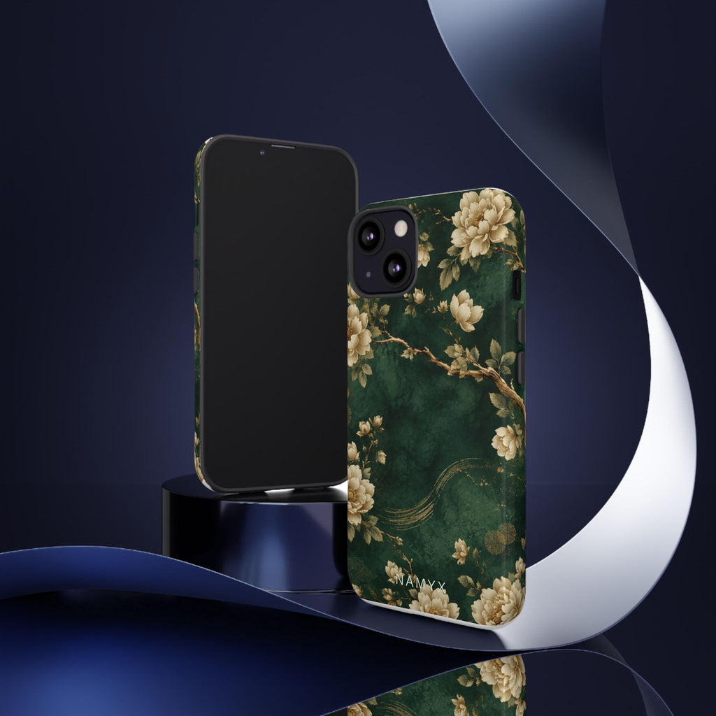 Floral Jade Tough Phone Case