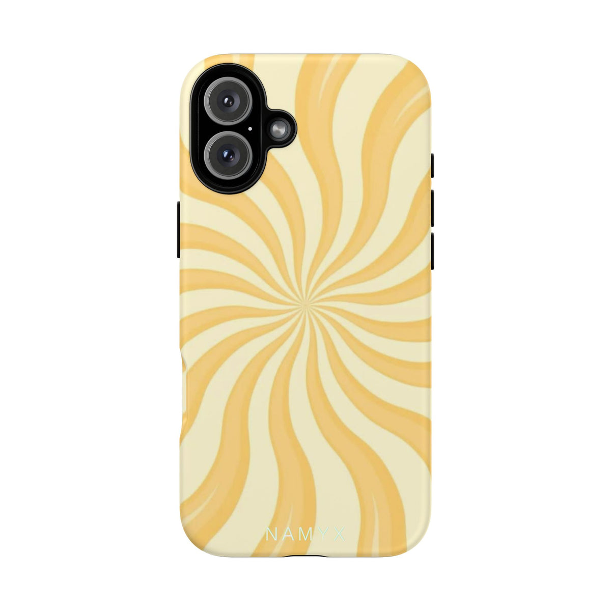 Phone Case — Retro Yellow Swirl Tough Protective Cover