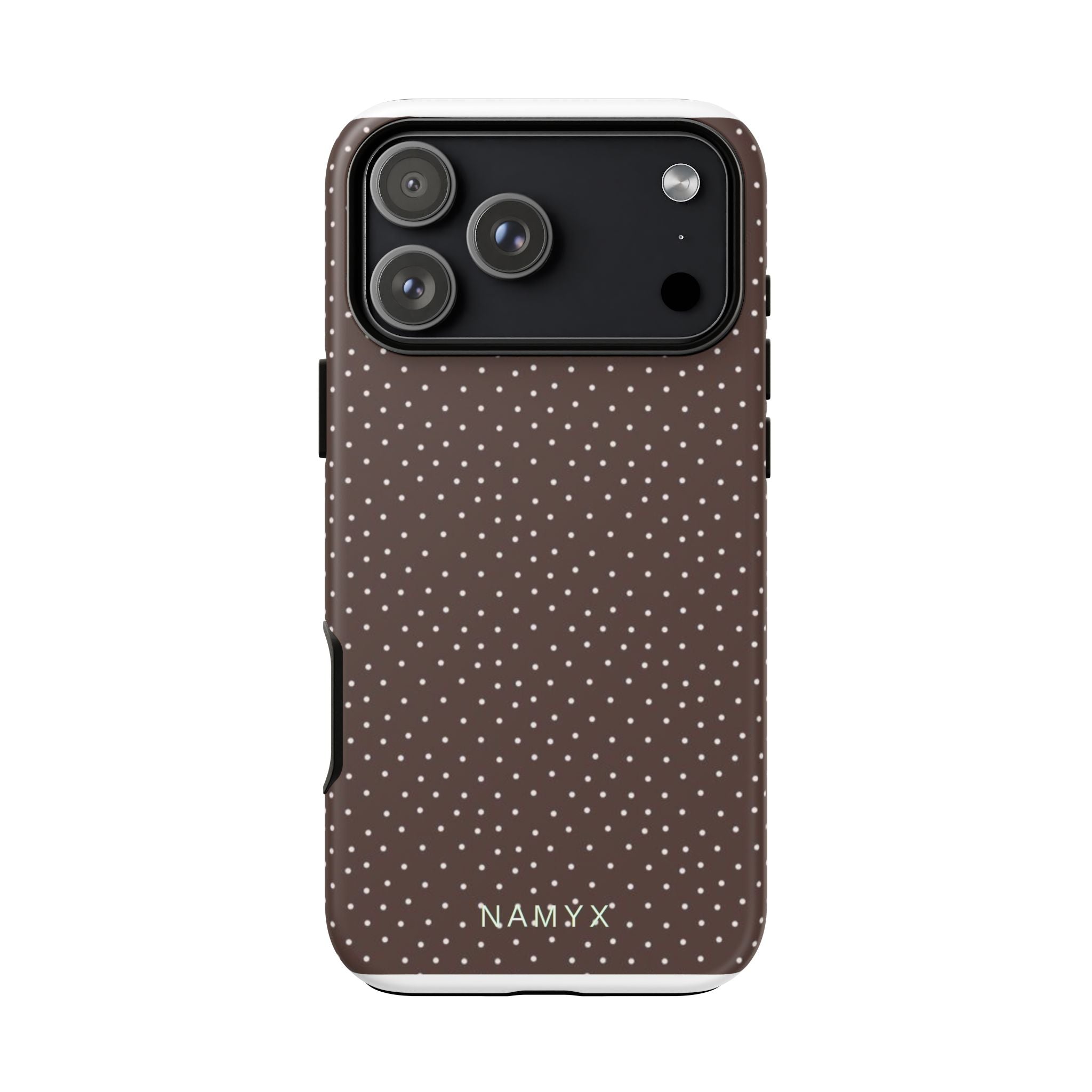 Brown Polka Dot Tough Phone Case - Slim Protective iPhone Cover