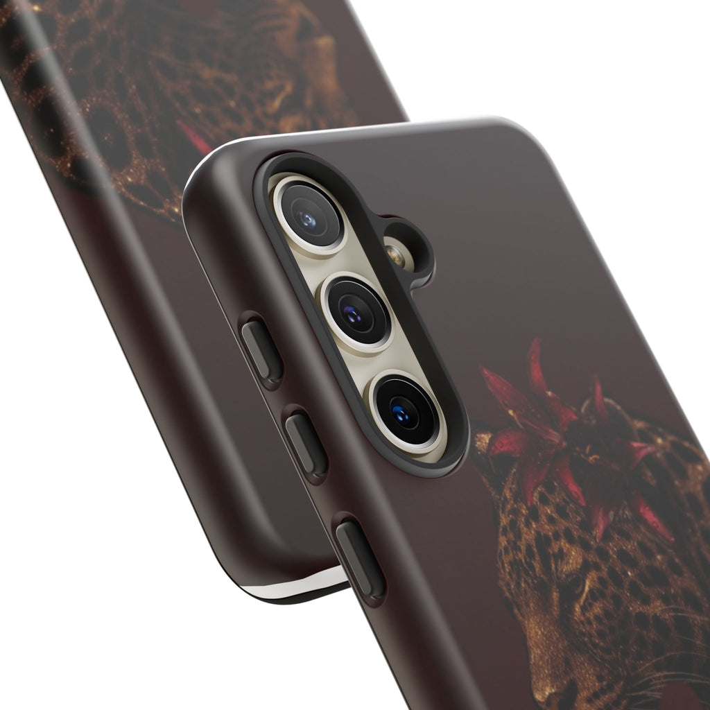 Leopard Floral Tough Phone Case