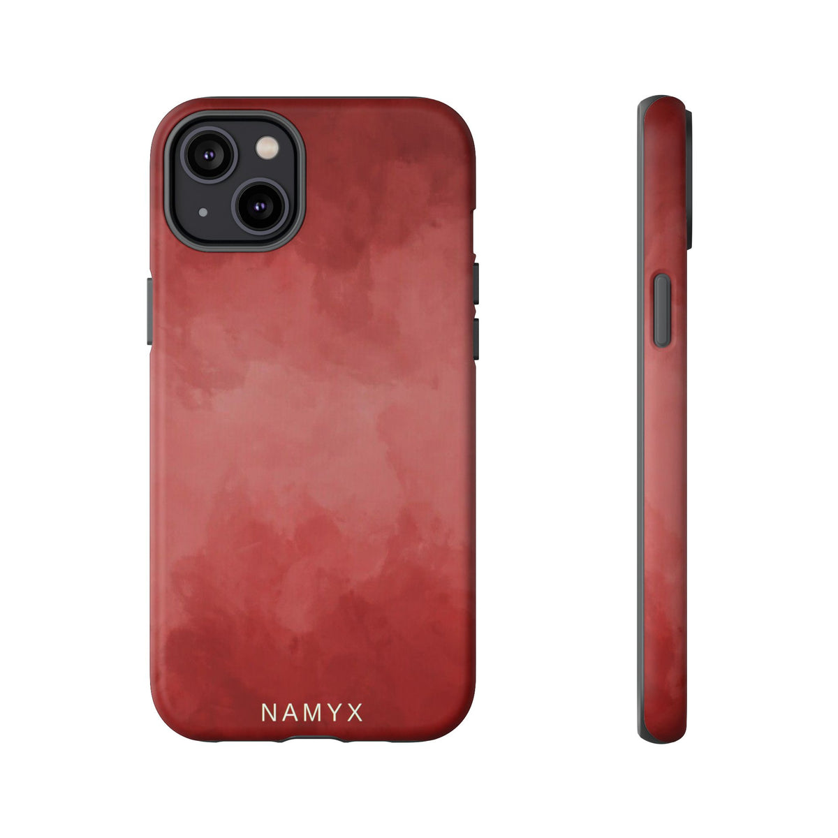 Red Watercolor Tough Phone Case — Durable Protective iPhone Cover
