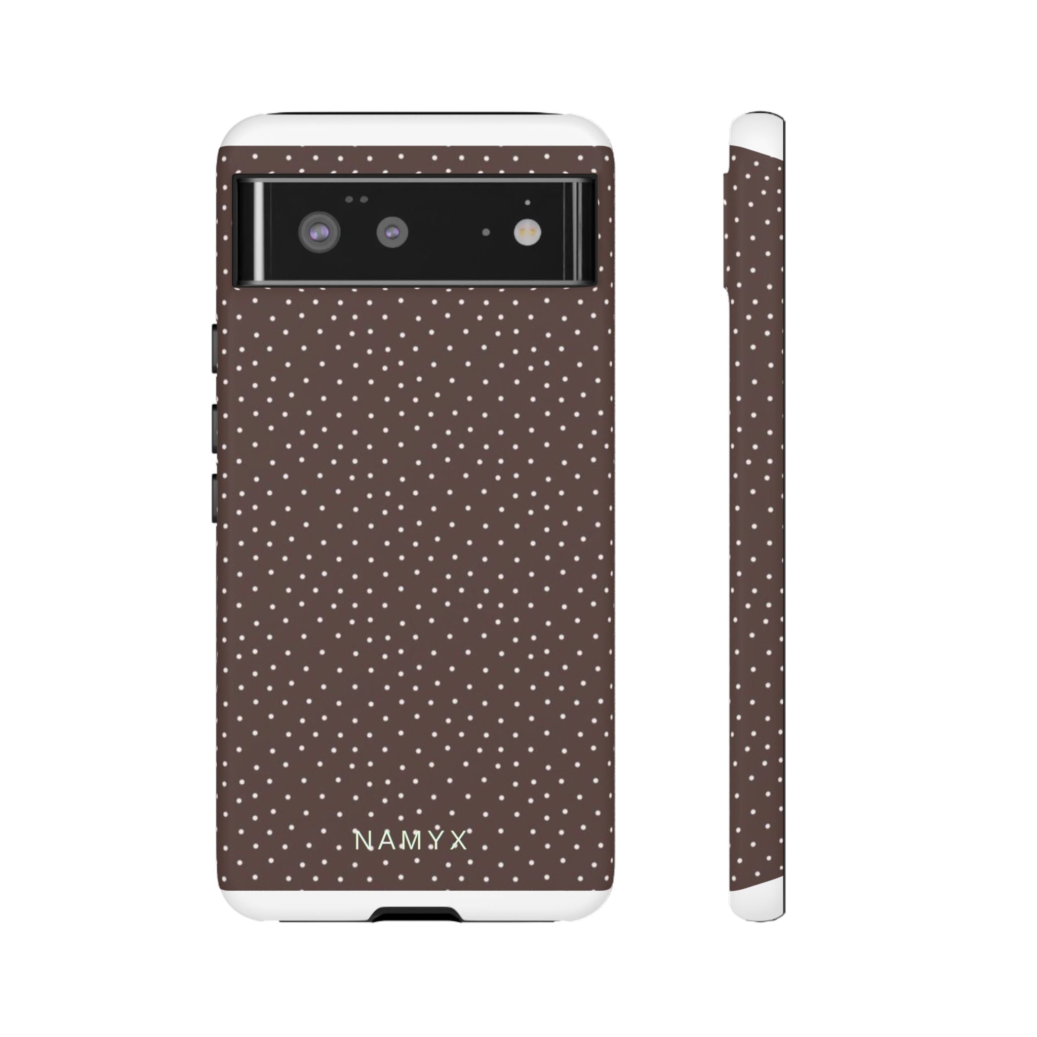 Brown Polka Dot Tough Phone Case - Slim Protective iPhone Cover