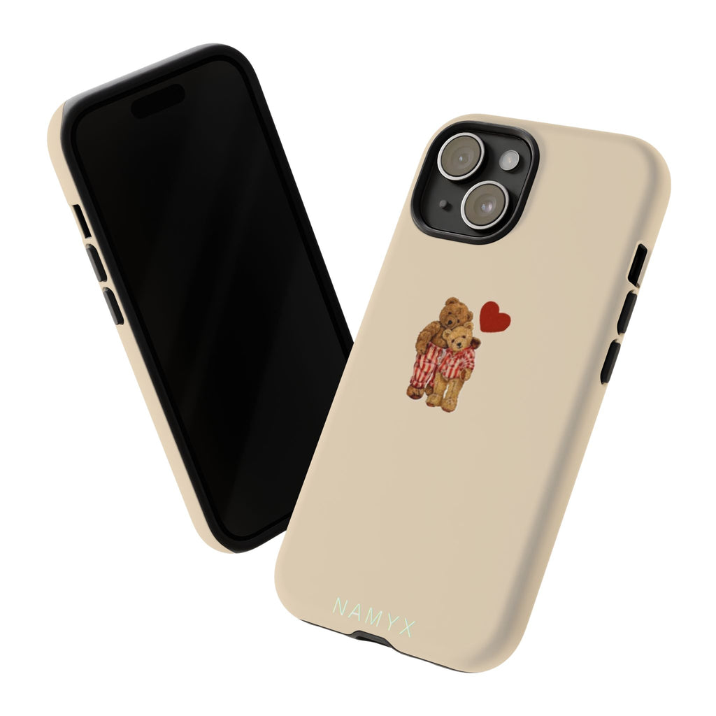 Teddy Heart Phone Case — Cute Vintage Plush Bear Protective iPhone Case