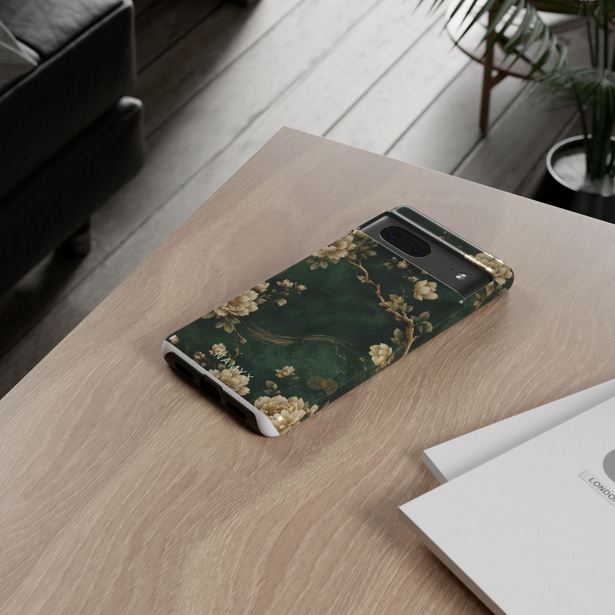 Floral Jade Tough Phone Case