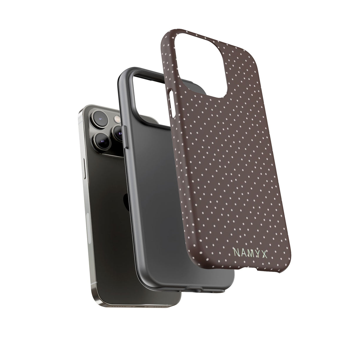Brown Polka Dot Tough Phone Case - Slim Protective iPhone Cover
