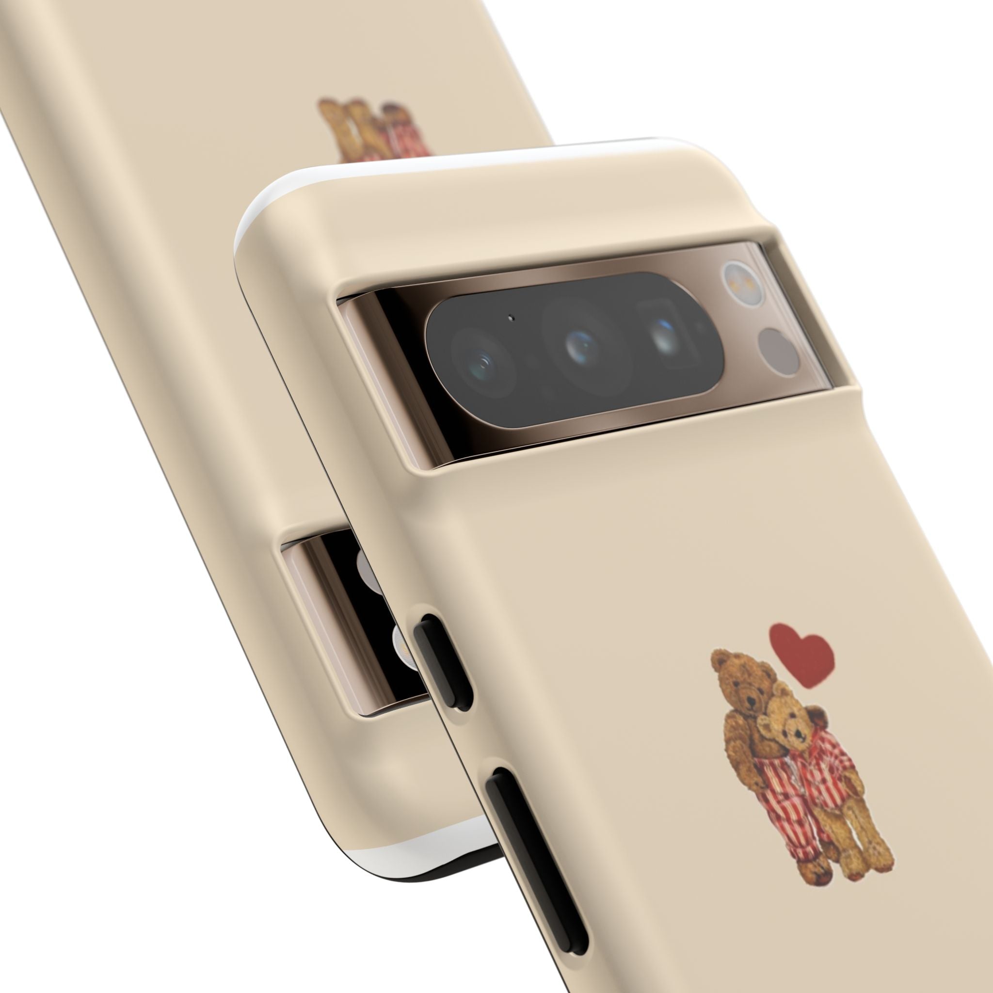 Teddy Heart Phone Case — Cute Vintage Plush Bear Protective iPhone Case