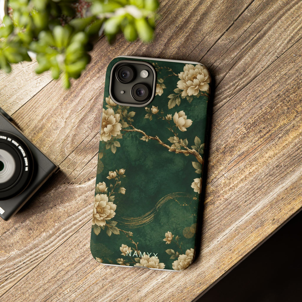 Floral Jade Tough Phone Case