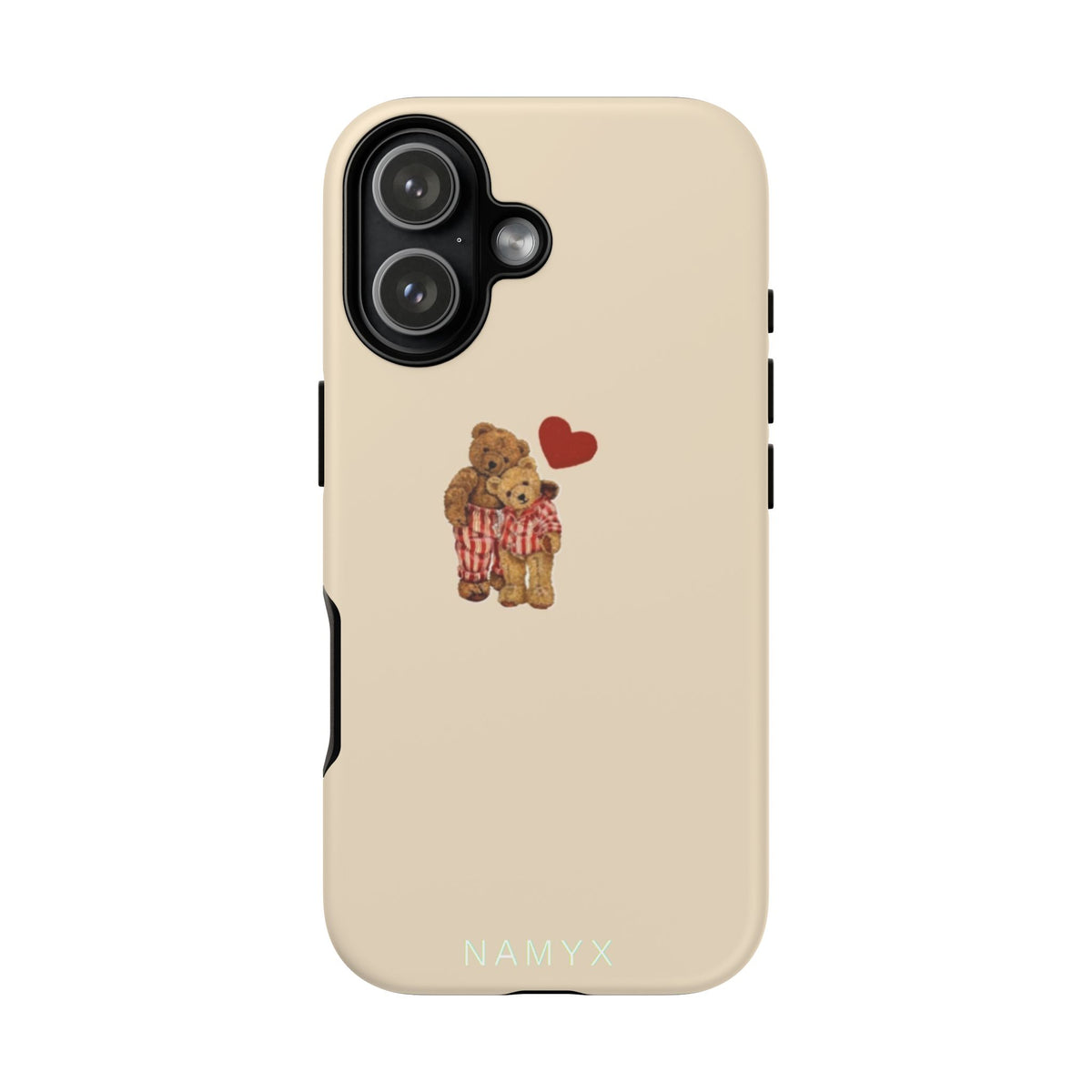 Teddy Heart Phone Case — Cute Vintage Plush Bear Protective iPhone Case