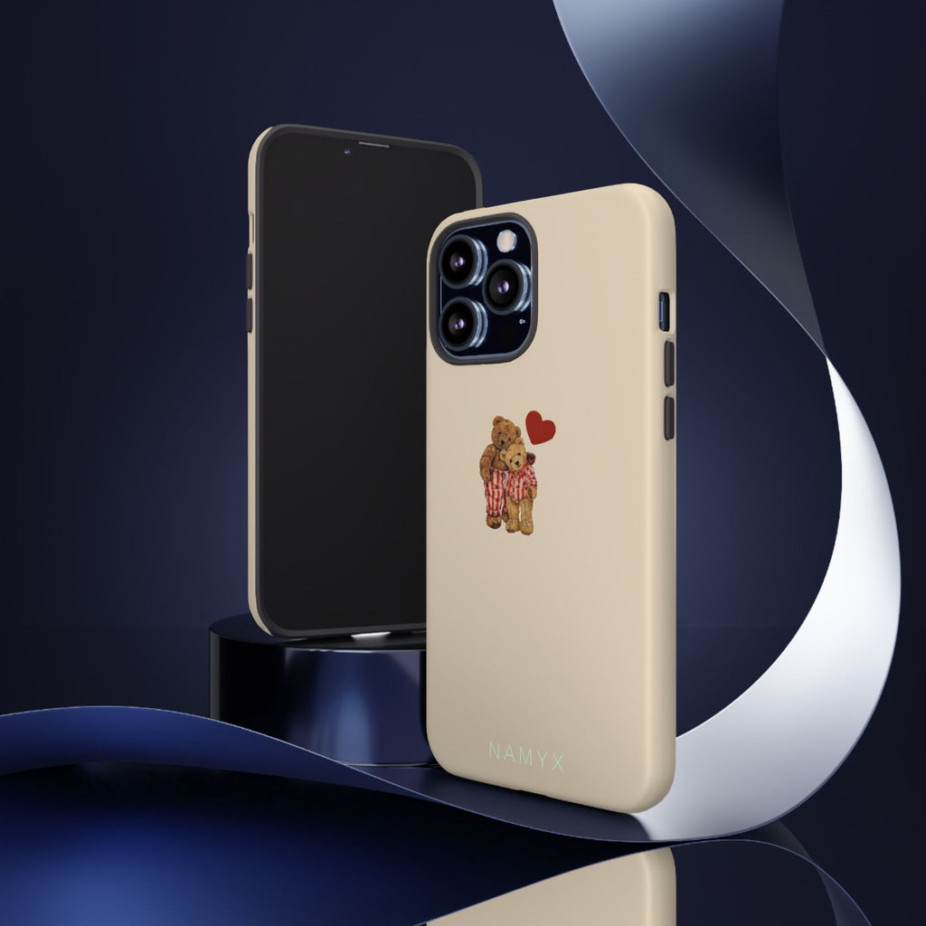 Teddy Heart Phone Case — Cute Vintage Plush Bear Protective iPhone Case