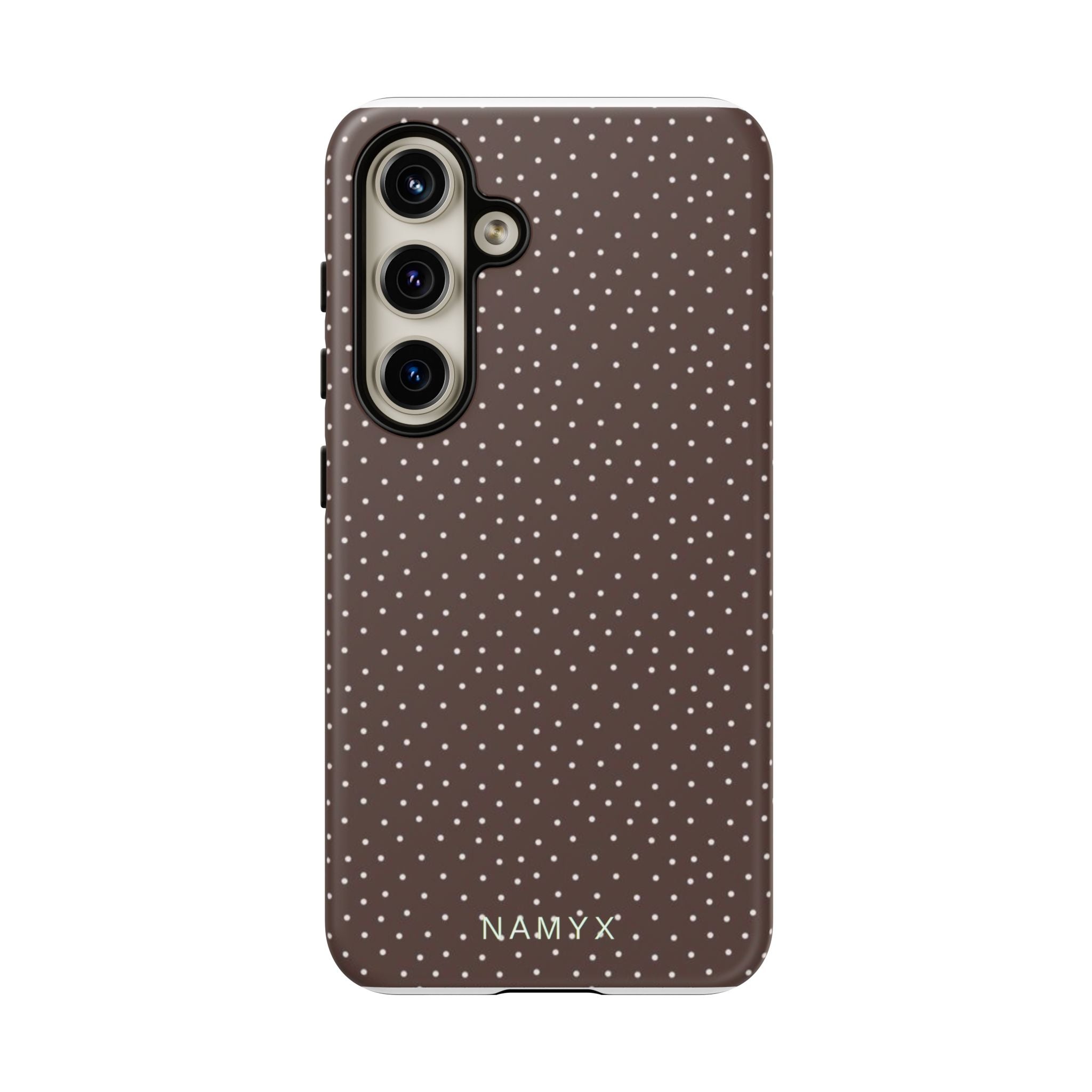 Brown Polka Dot Tough Phone Case - Slim Protective iPhone Cover