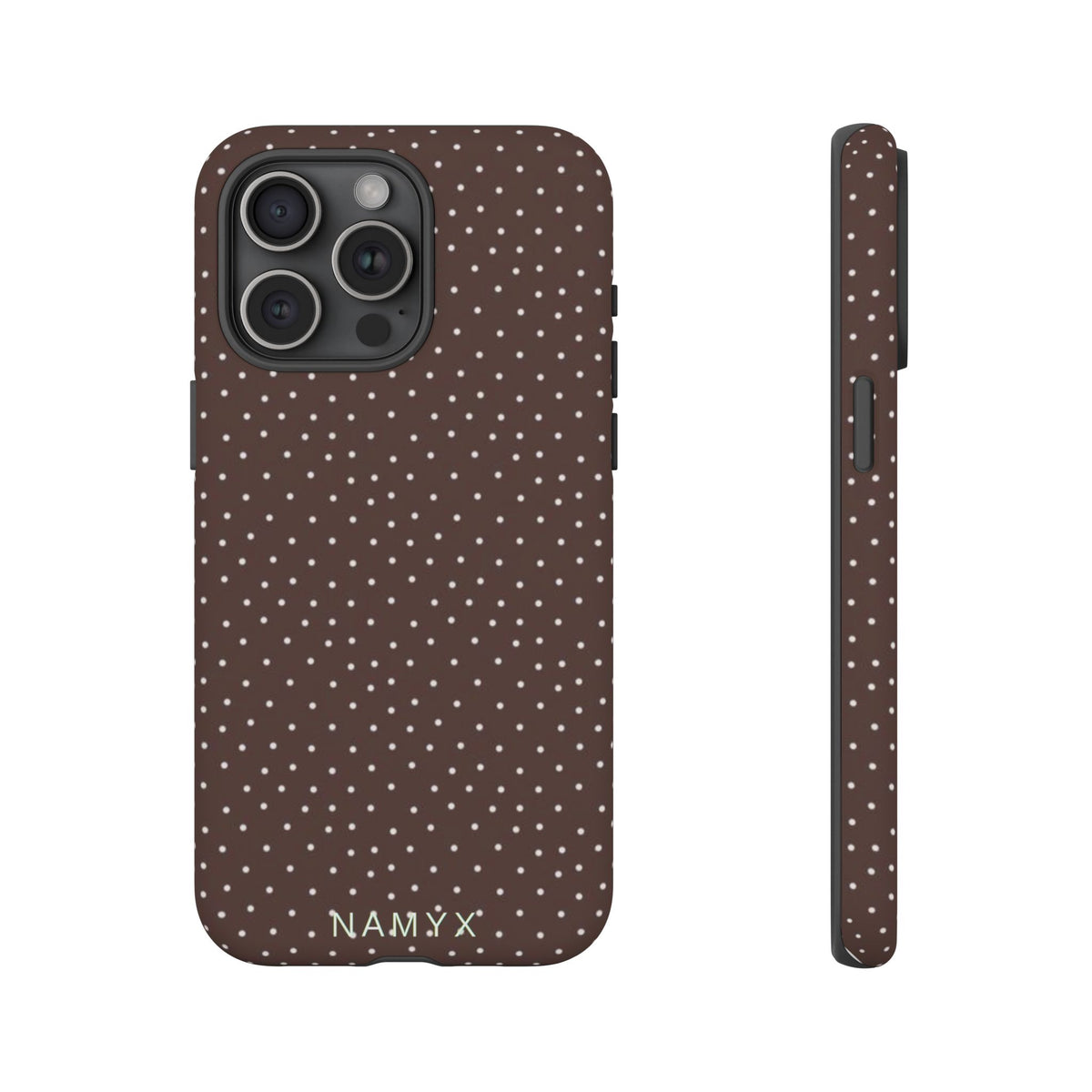 Brown Polka Dot Tough Phone Case - Slim Protective iPhone Cover