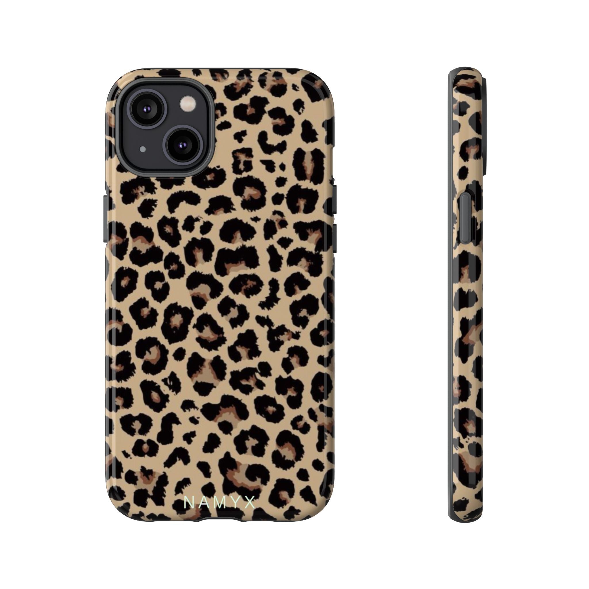Leopard Print Tough Phone Case – Durable Protective Animal Print Phone Cover