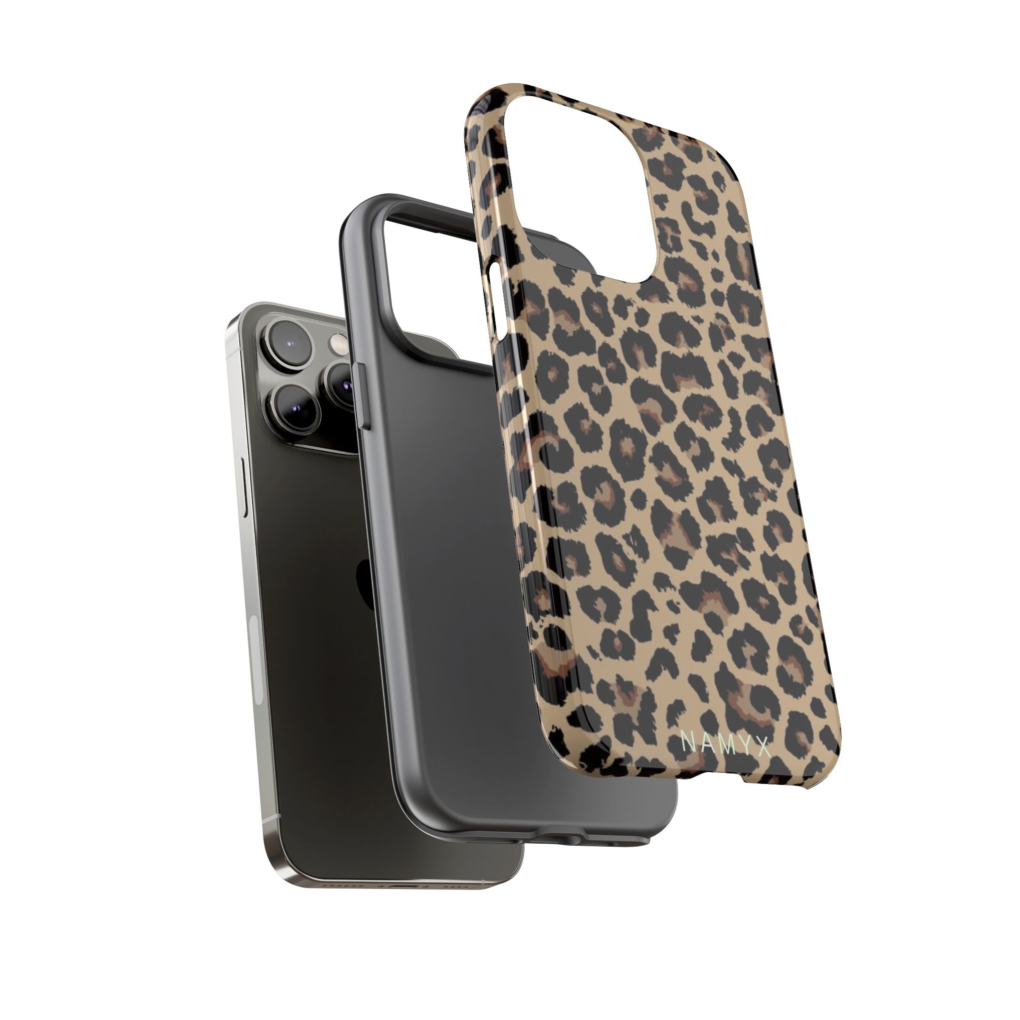Leopard Print Tough Phone Case – Durable Protective Animal Print Phone Cover