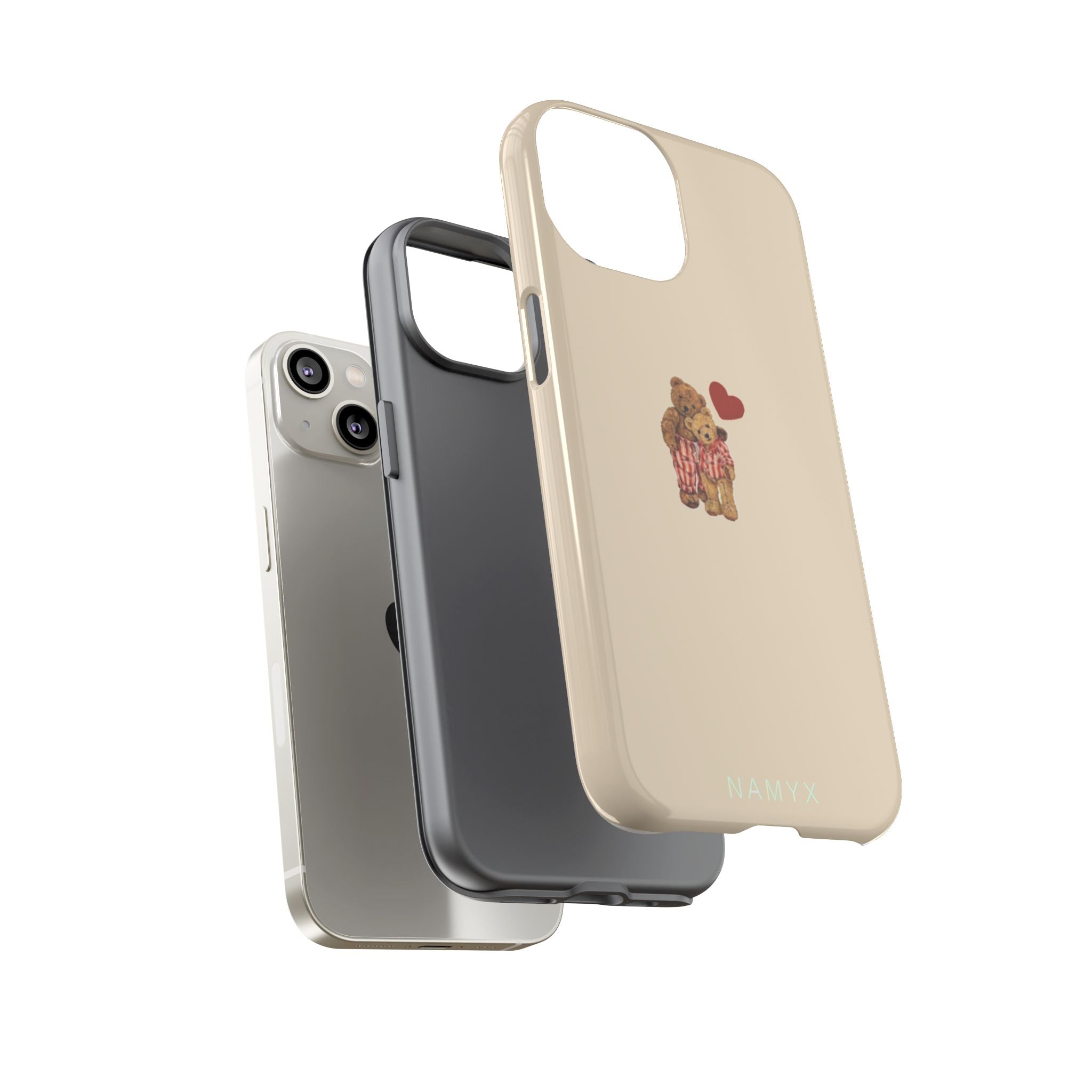 Teddy Heart Phone Case — Cute Vintage Plush Bear Protective iPhone Case