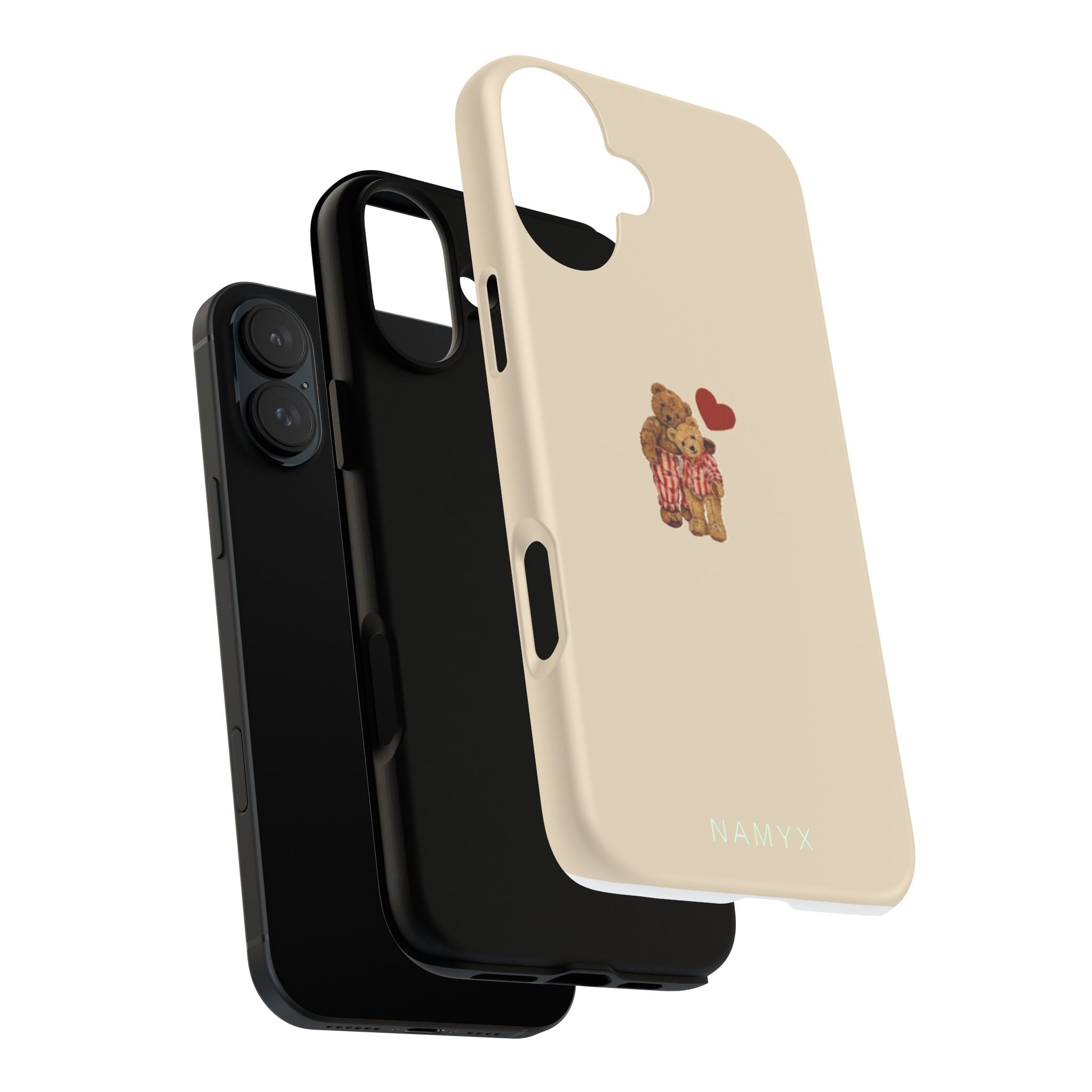 Teddy Heart Phone Case — Cute Vintage Plush Bear Protective iPhone Case
