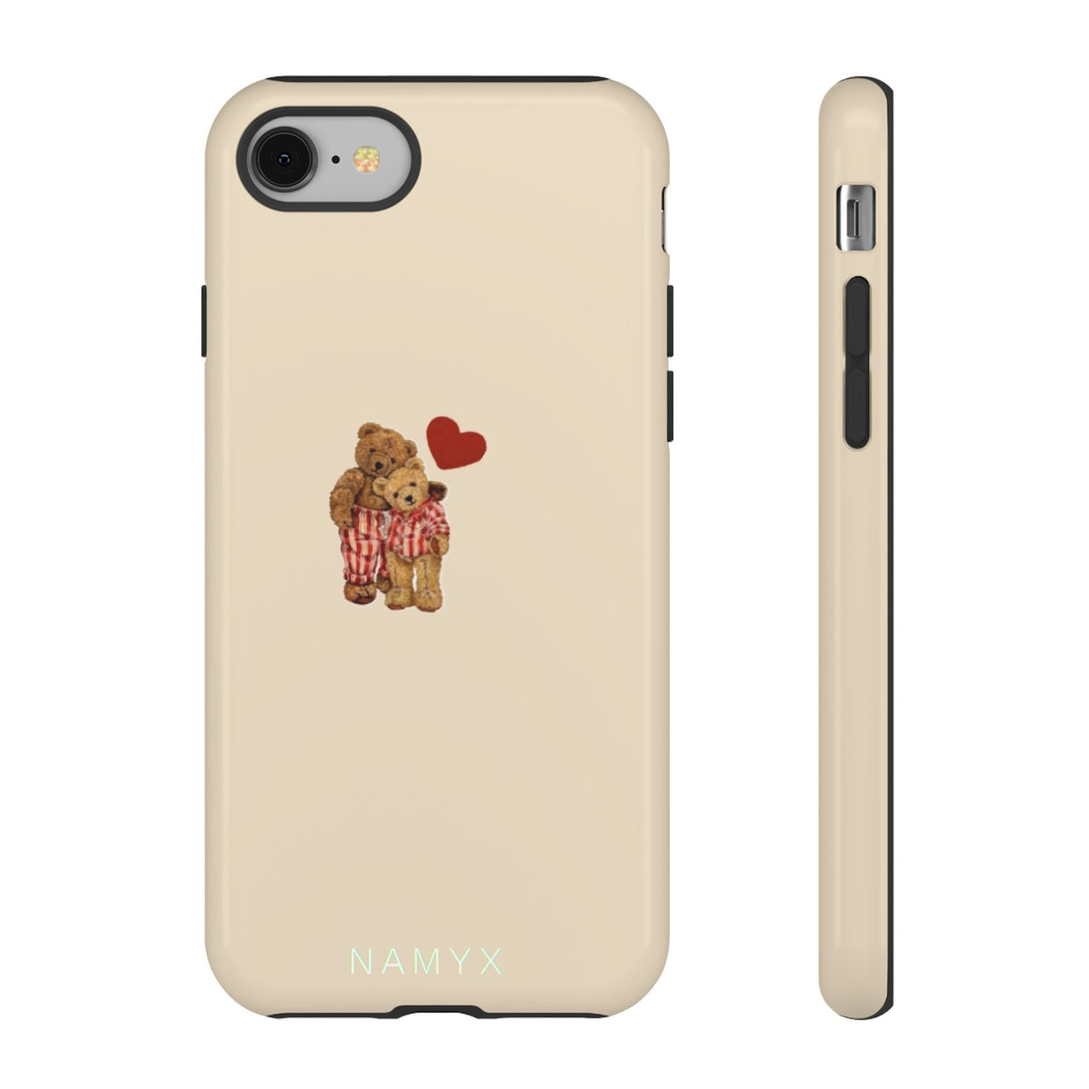 Teddy Heart Phone Case — Cute Vintage Plush Bear Protective iPhone Case