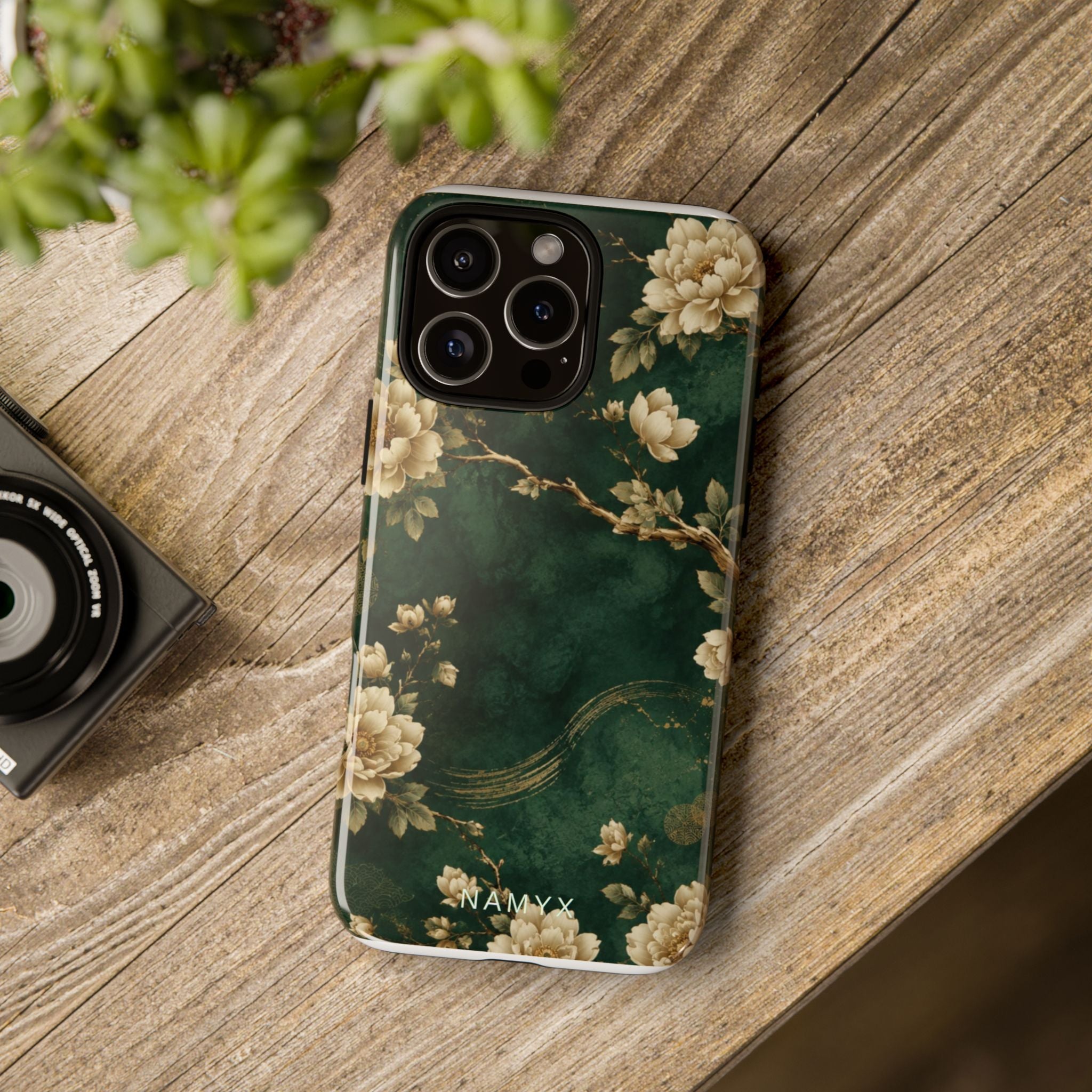 Floral Jade Tough Phone Case