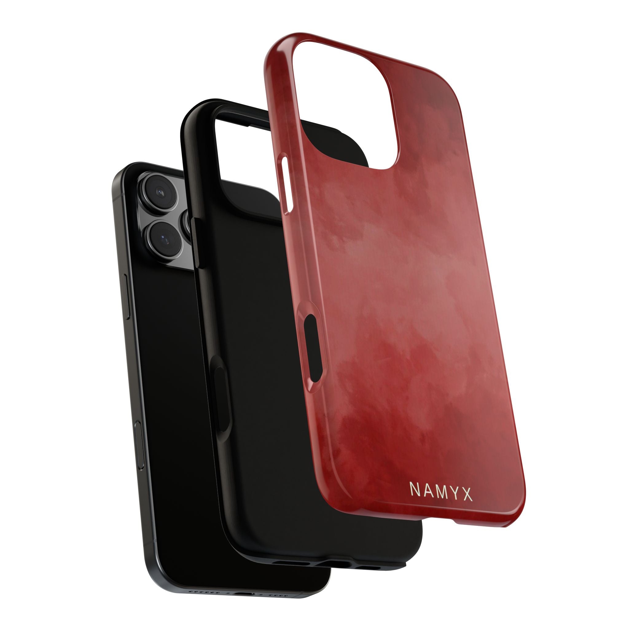 Red Watercolor Tough Phone Case — Durable Protective iPhone Cover