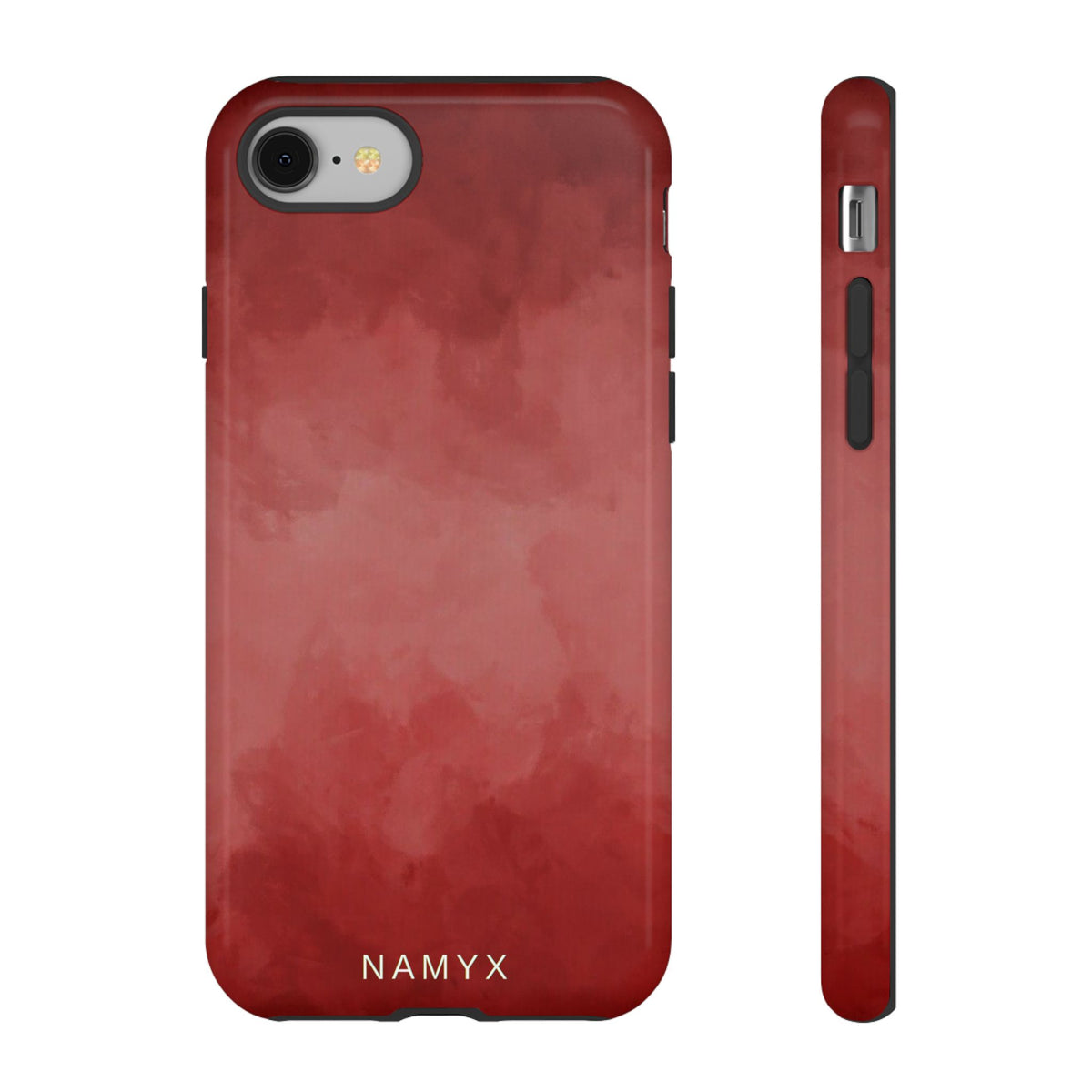 Red Watercolor Tough Phone Case — Durable Protective iPhone Cover