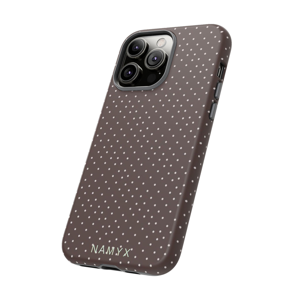 Brown Polka Dot Tough Phone Case - Slim Protective iPhone Cover