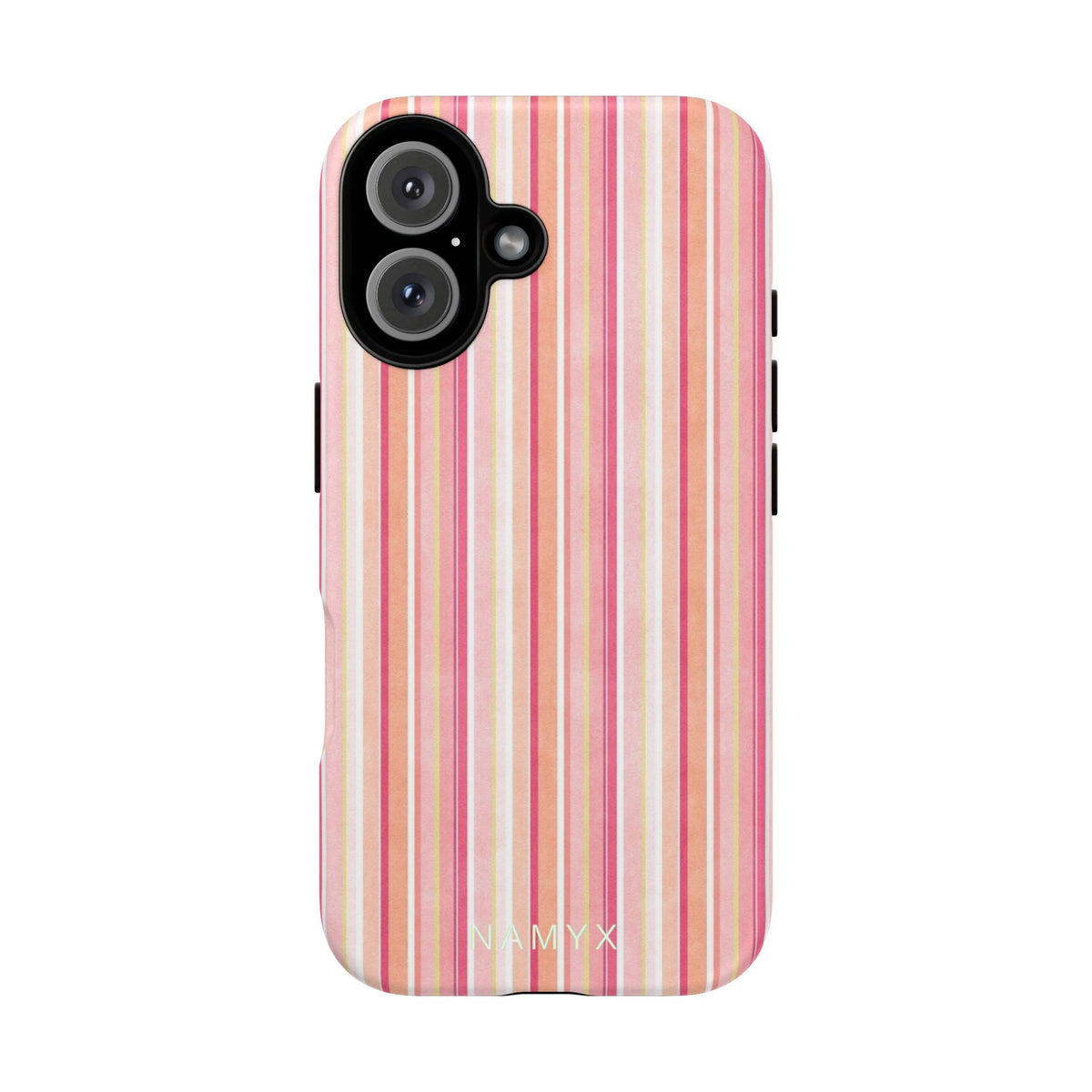 Pink Vintage Stripe Tough Phone Case
