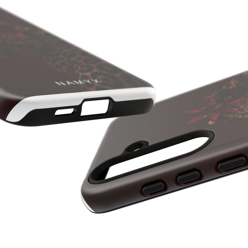 Leopard Floral Tough Phone Case
