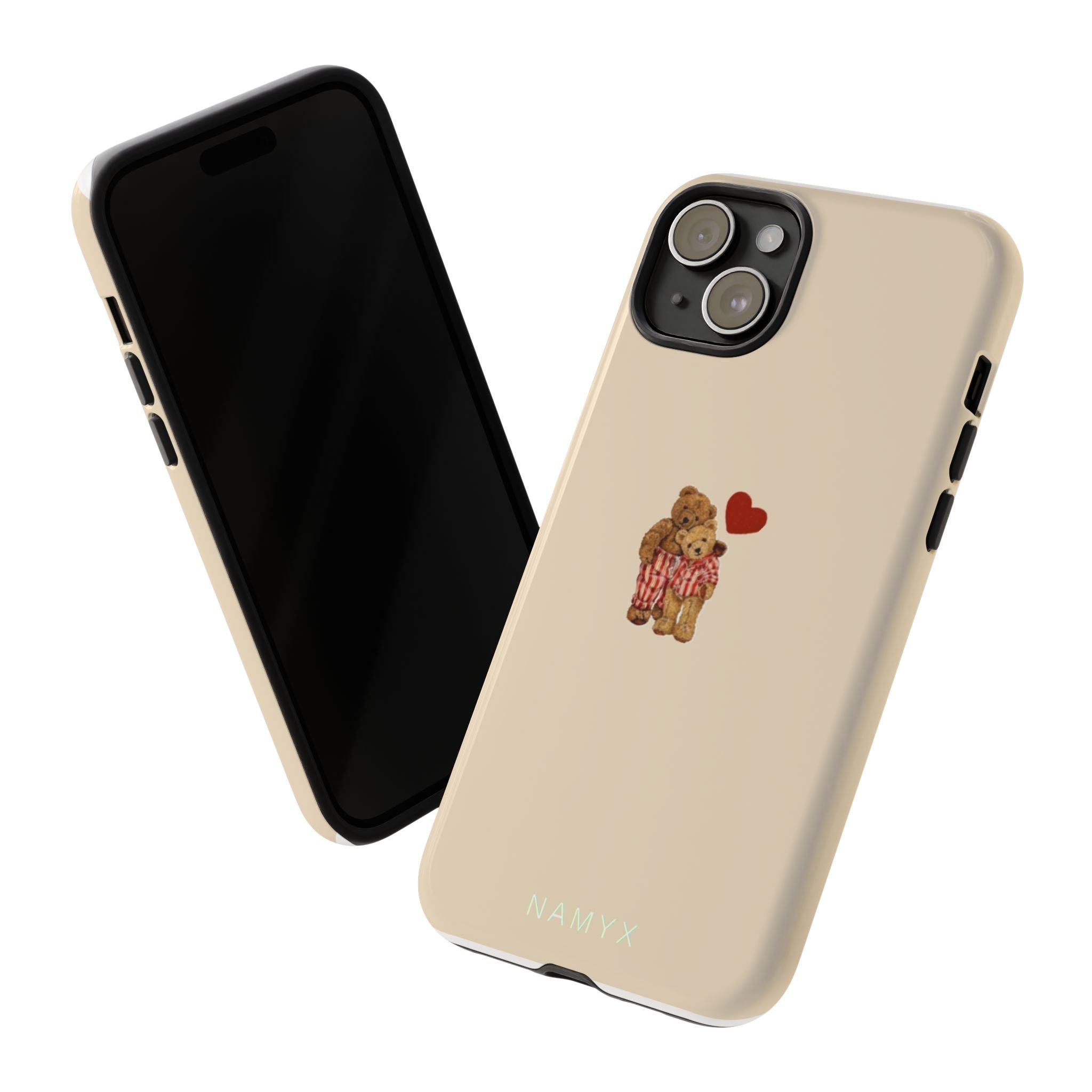 Teddy Heart Phone Case — Cute Vintage Plush Bear Protective iPhone Case