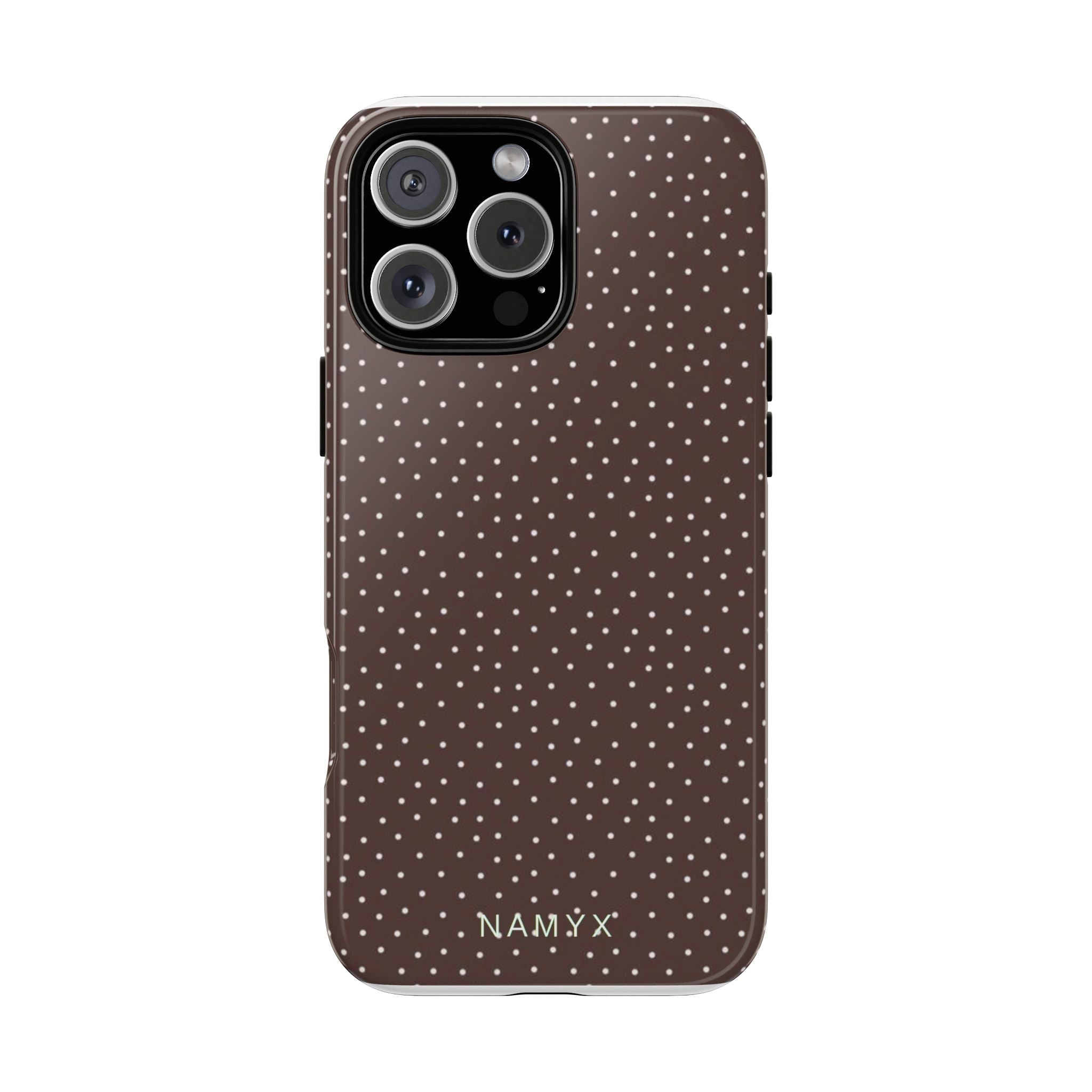 Brown Polka Dot Tough Phone Case - Slim Protective iPhone Cover