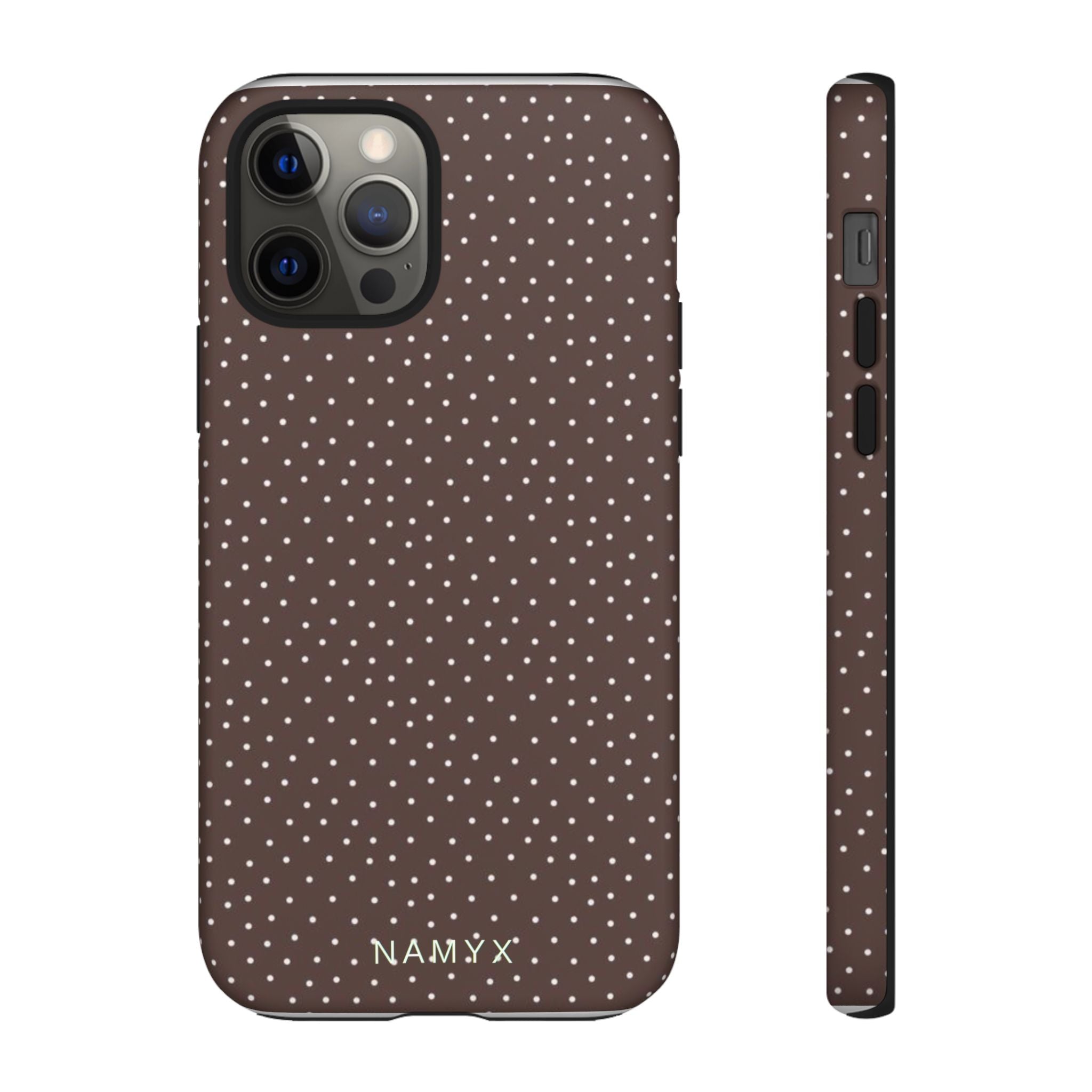 Brown Polka Dot Tough Phone Case - Slim Protective iPhone Cover