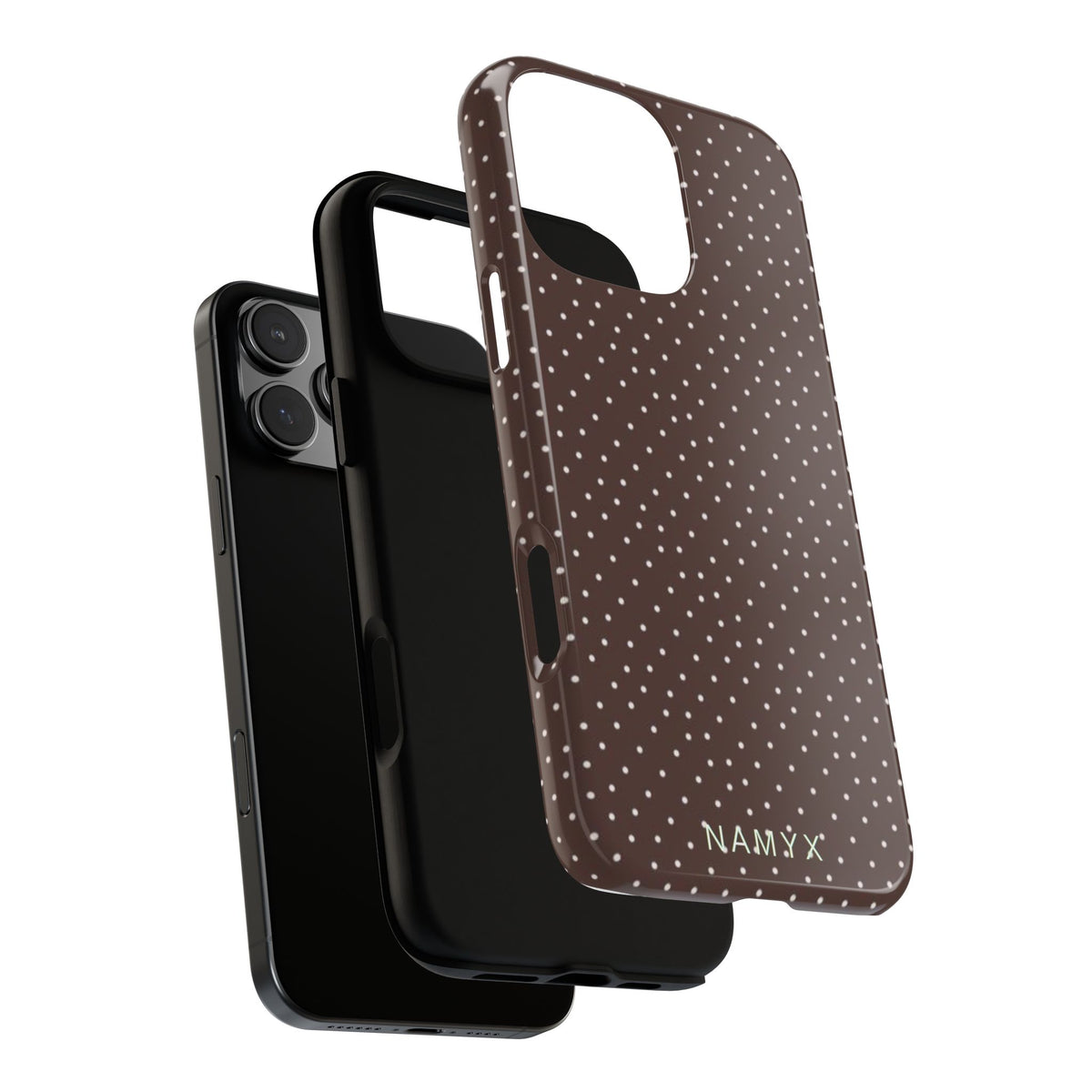 Brown Polka Dot Tough Phone Case - Slim Protective iPhone Cover