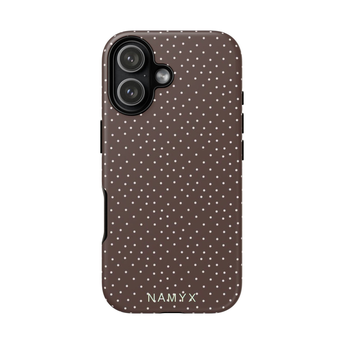 Brown Polka Dot Tough Phone Case - Slim Protective iPhone Cover