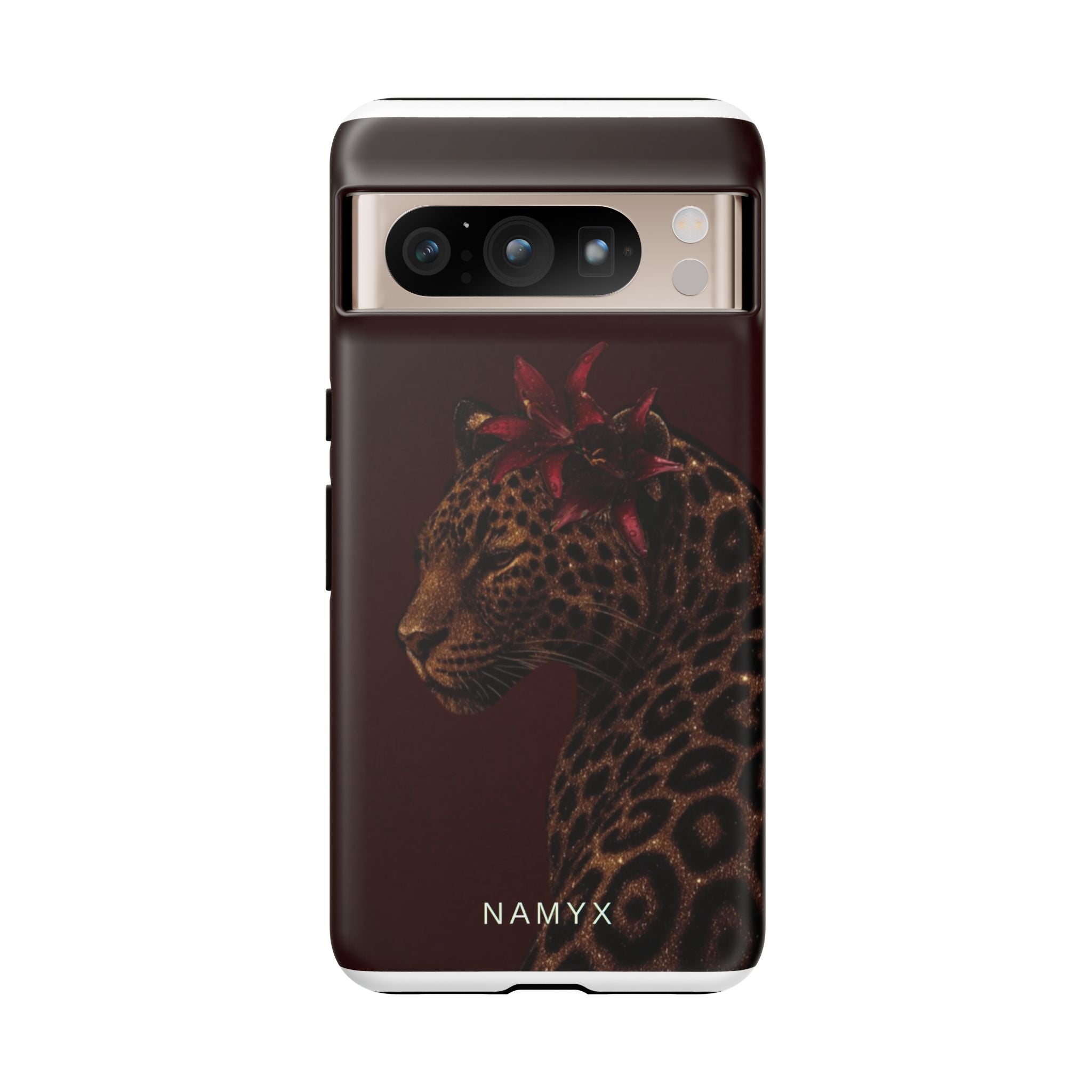 Leopard Floral Tough Phone Case