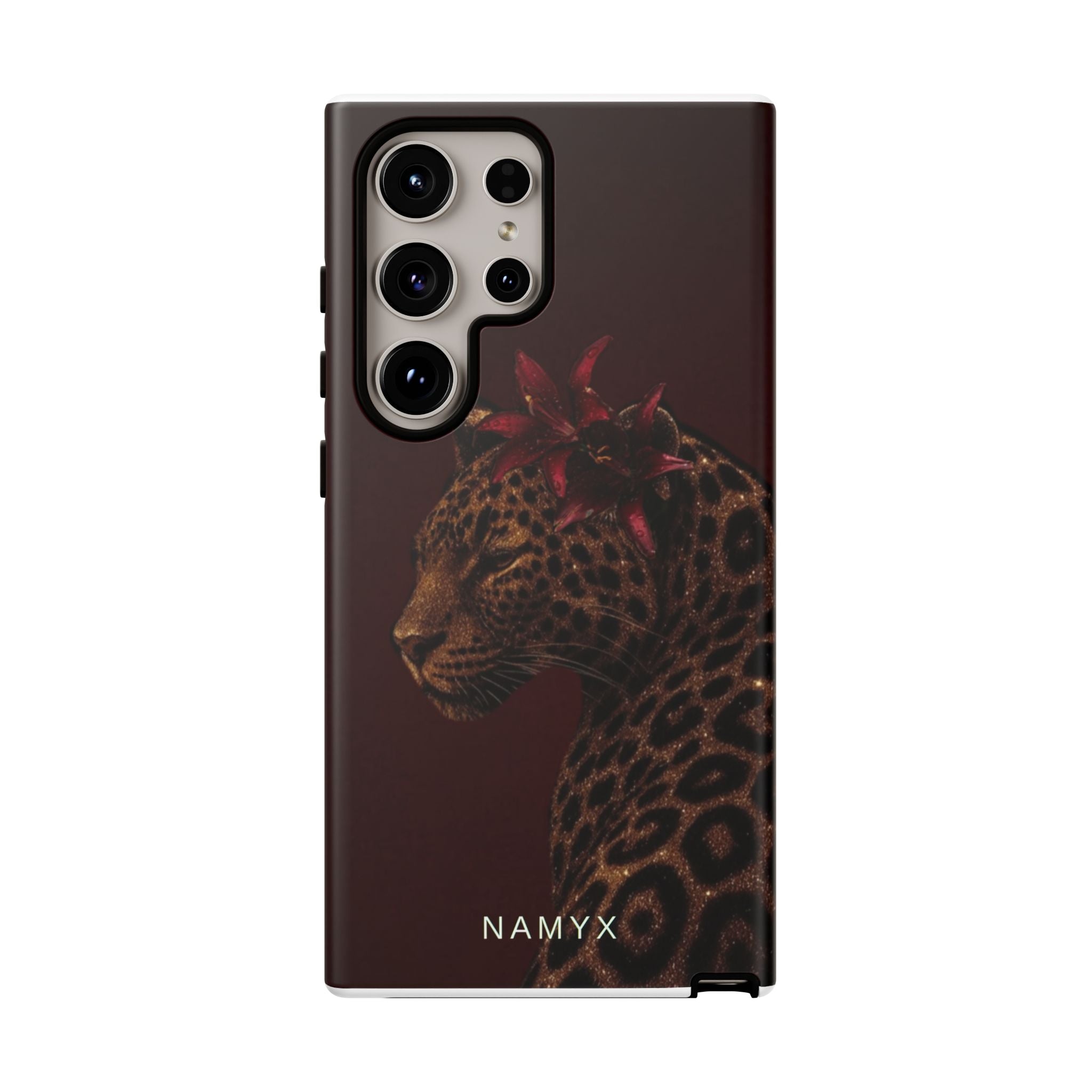 Leopard Floral Tough Phone Case
