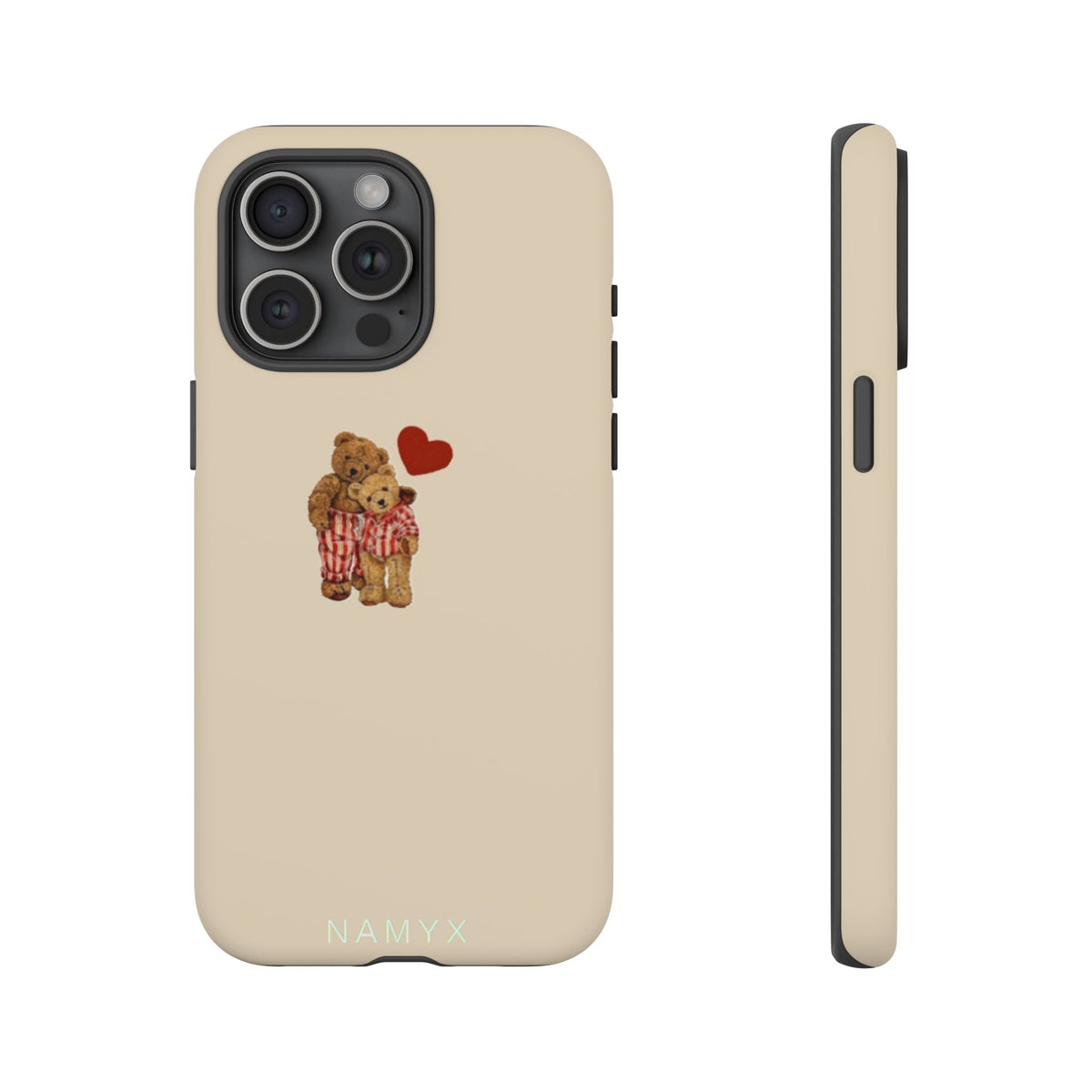 Teddy Heart Phone Case — Cute Vintage Plush Bear Protective iPhone Case