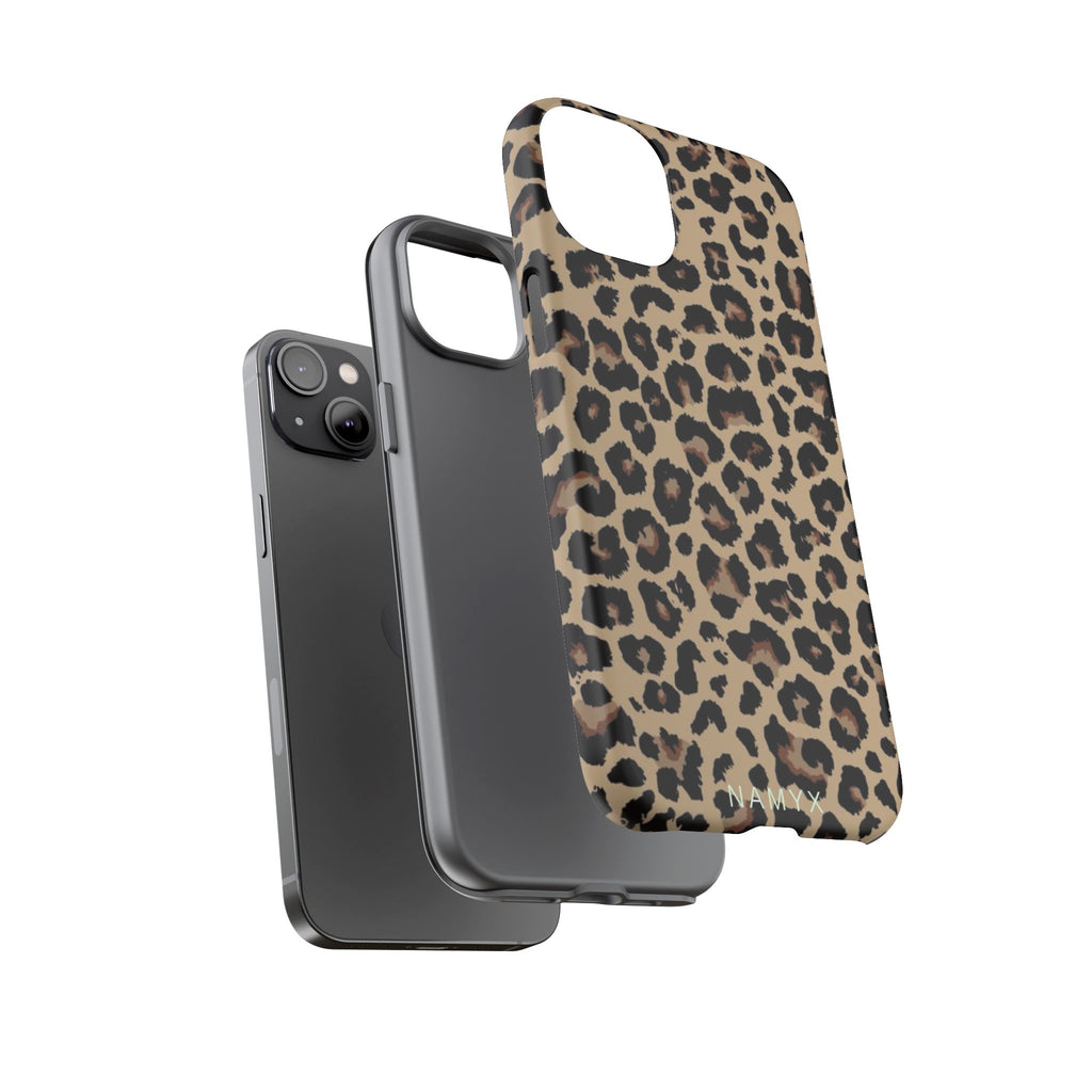 Leopard Print Tough Phone Case – Durable Protective Animal Print Phone Cover