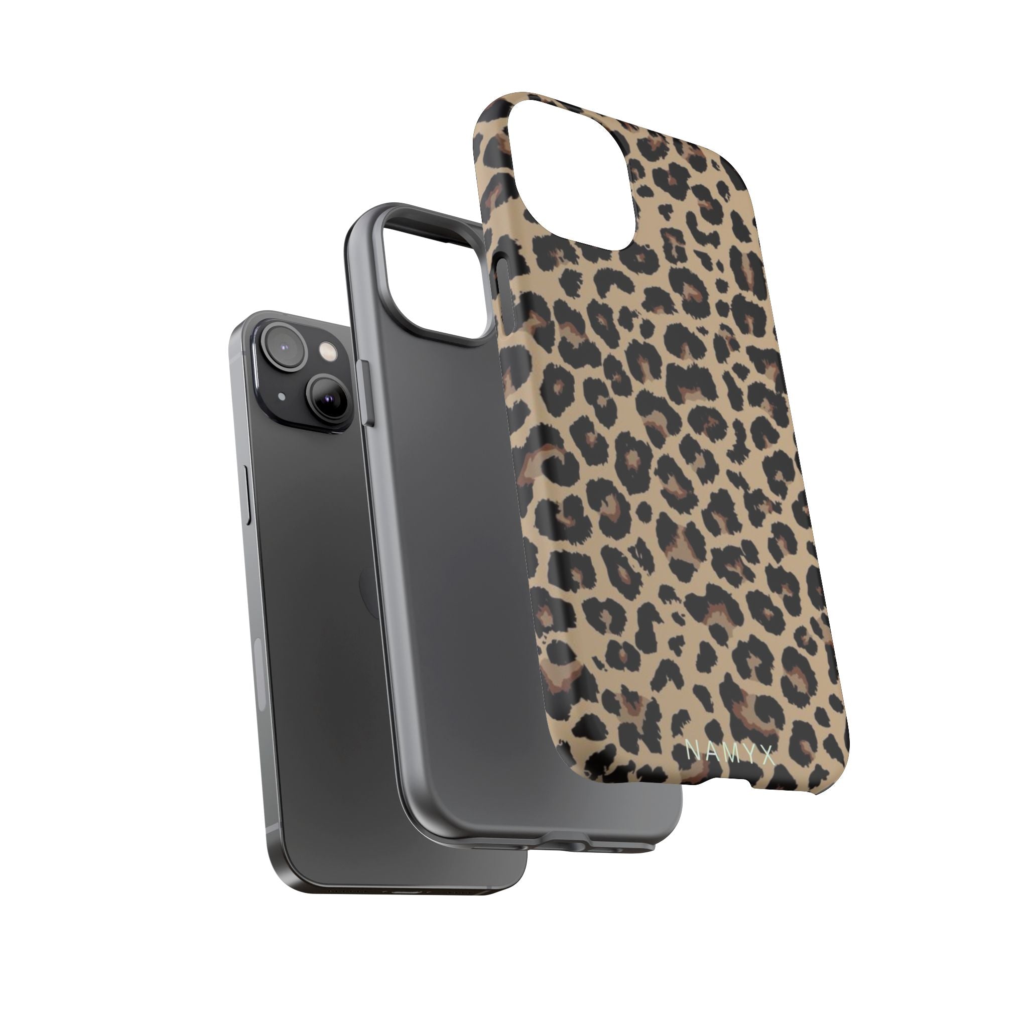 Leopard Print Tough Phone Case – Durable Protective Animal Print Phone Cover
