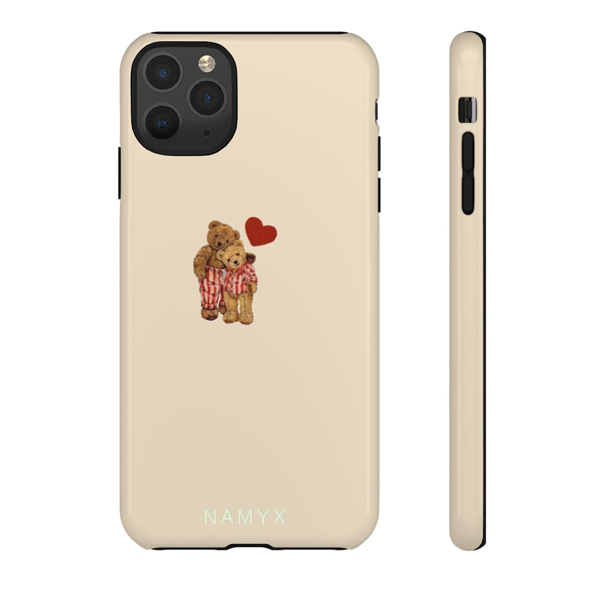 Teddy Heart Phone Case — Cute Vintage Plush Bear Protective iPhone Case