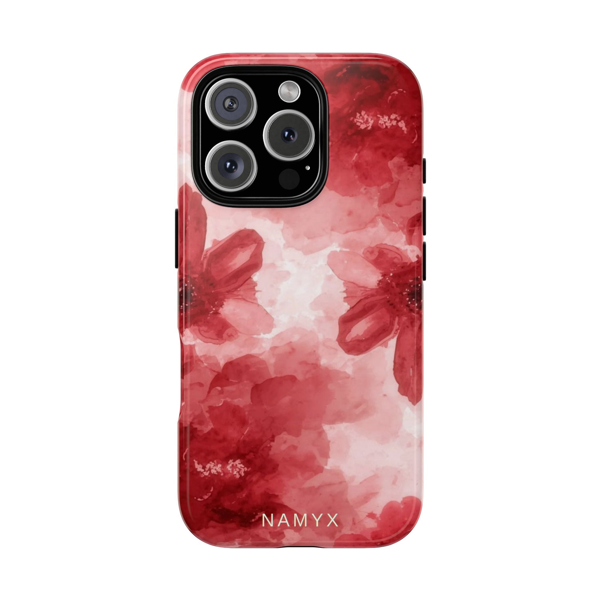 Floral Red Watercolor Tough Phone Case