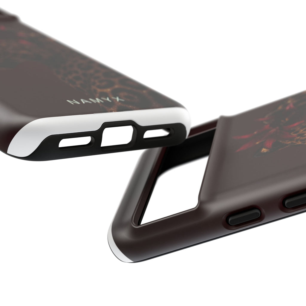 Leopard Floral Tough Phone Case