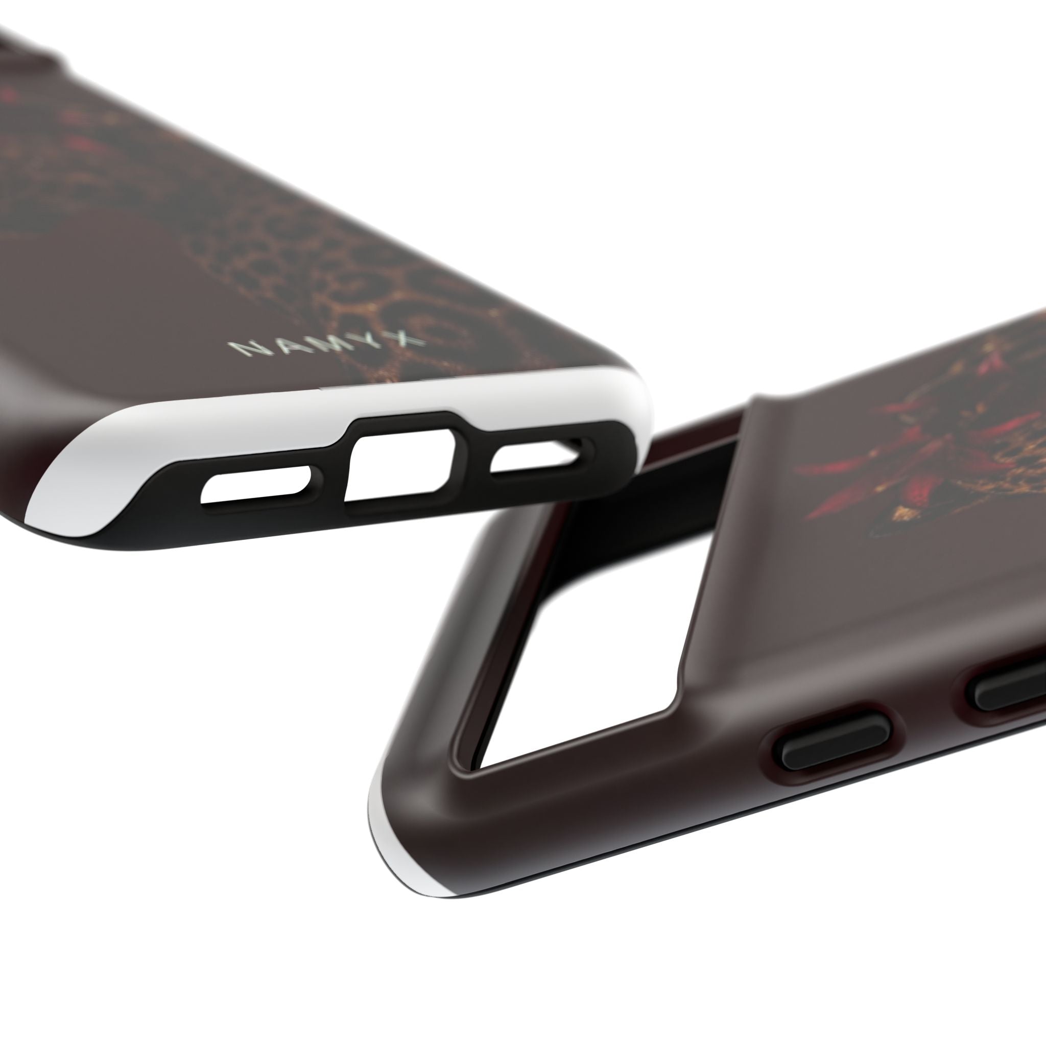 Leopard Floral Tough Phone Case