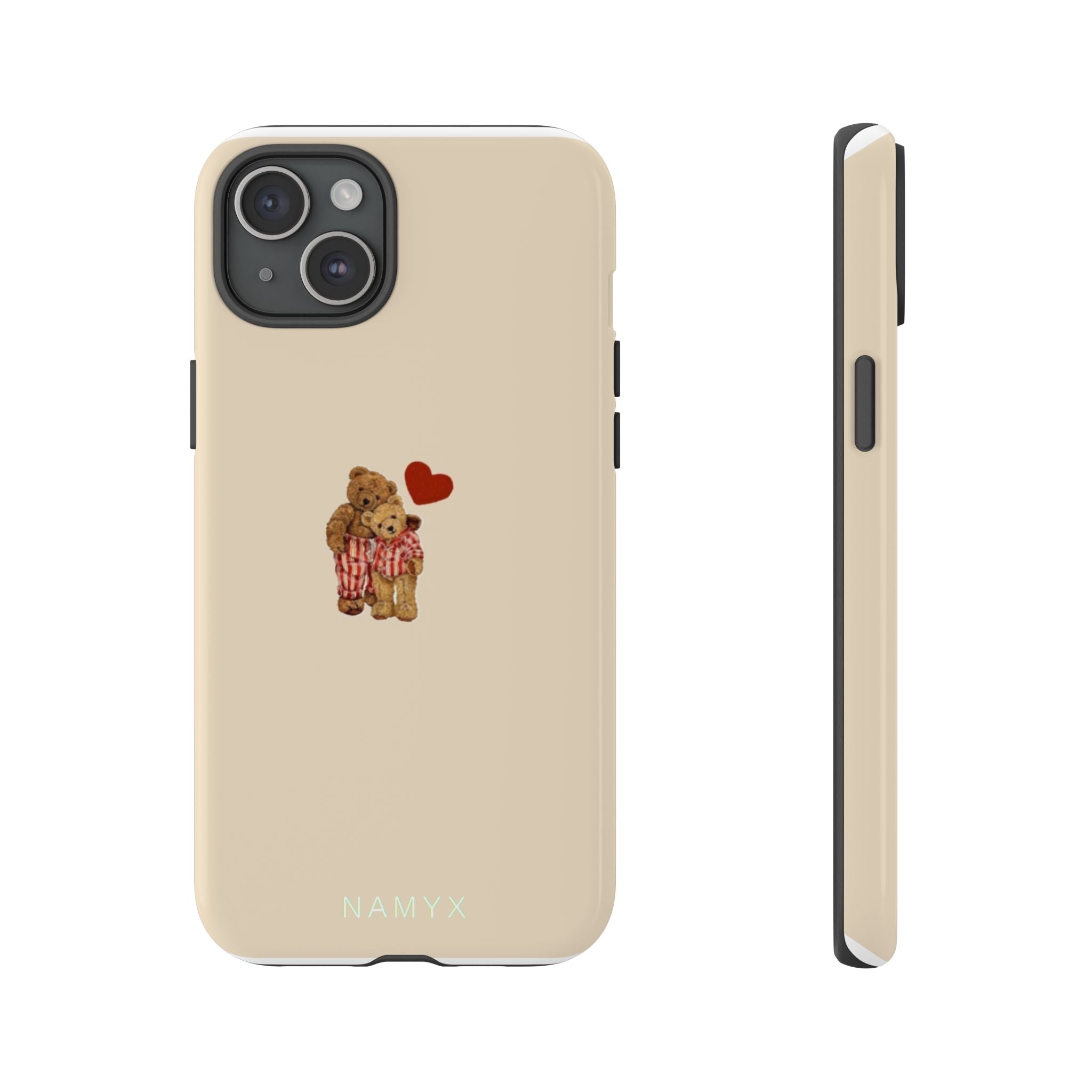 Teddy Heart Phone Case — Cute Vintage Plush Bear Protective iPhone Case