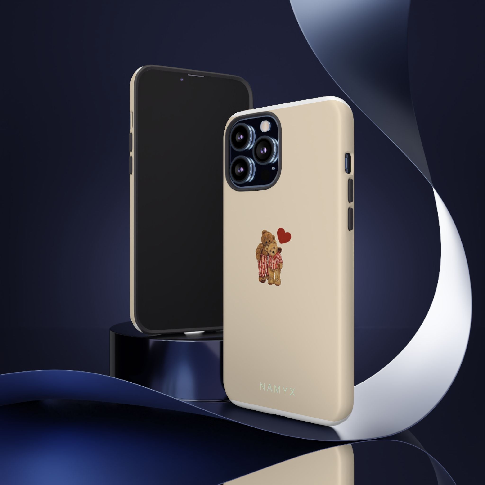 Teddy Heart Phone Case — Cute Vintage Plush Bear Protective iPhone Case