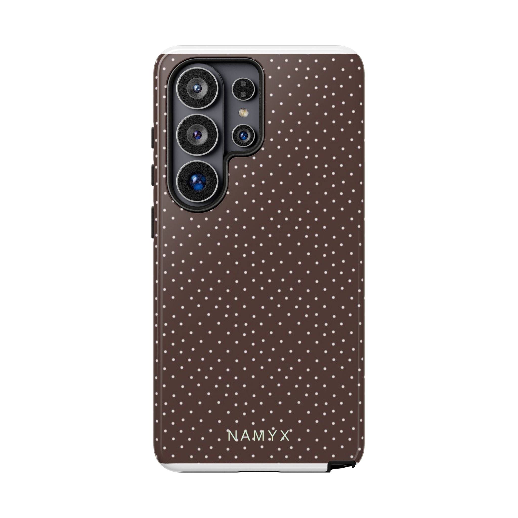 Brown Polka Dot Tough Phone Case - Slim Protective iPhone Cover