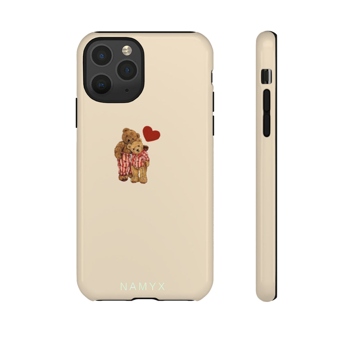 Teddy Heart Phone Case — Cute Vintage Plush Bear Protective iPhone Case