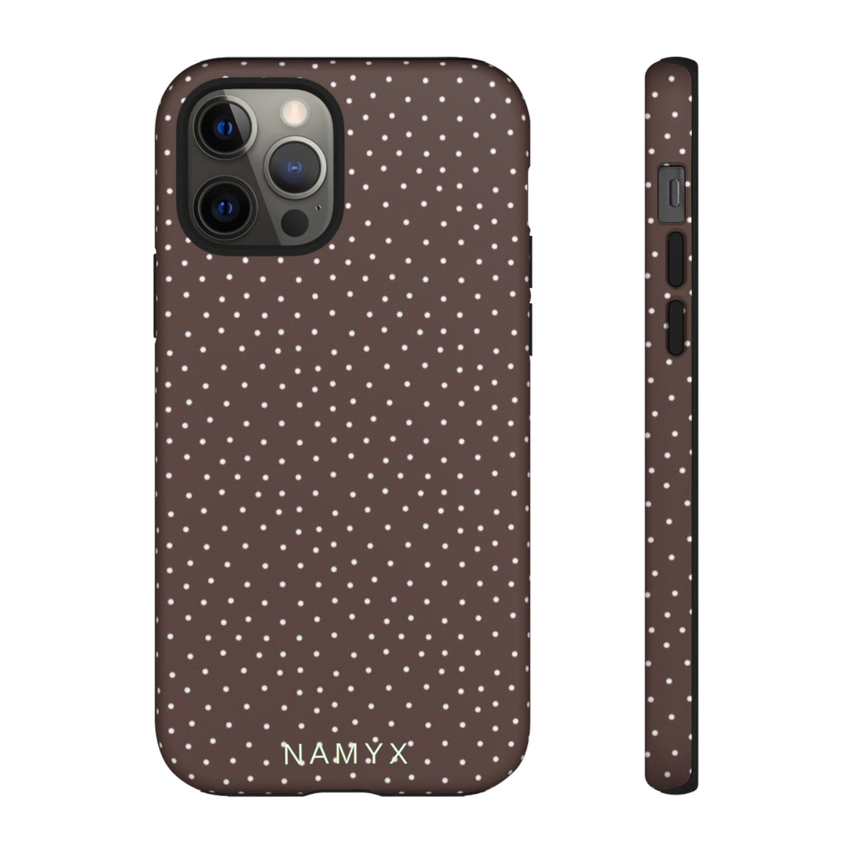Brown Polka Dot Tough Phone Case - Slim Protective iPhone Cover