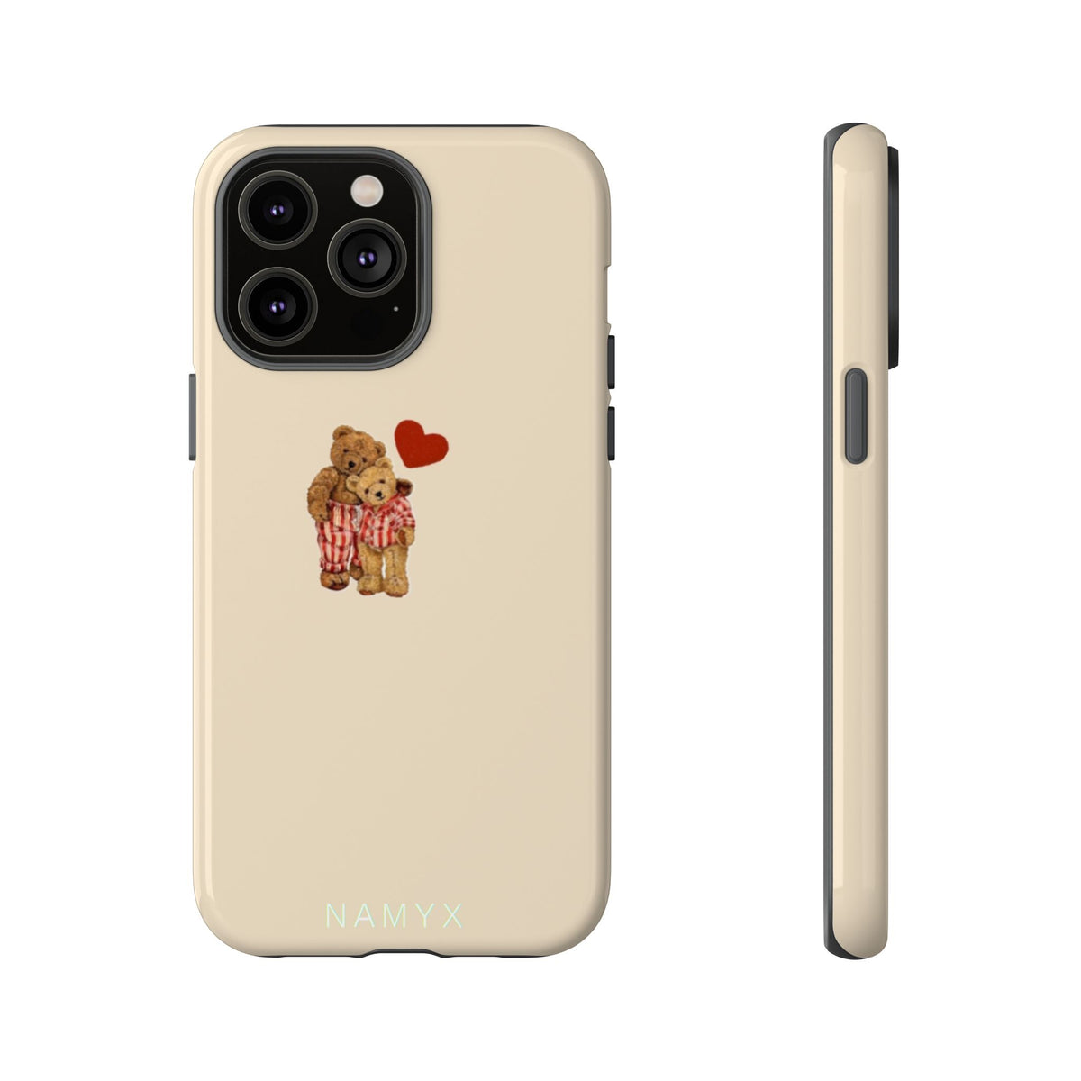 Teddy Heart Phone Case — Cute Vintage Plush Bear Protective iPhone Case