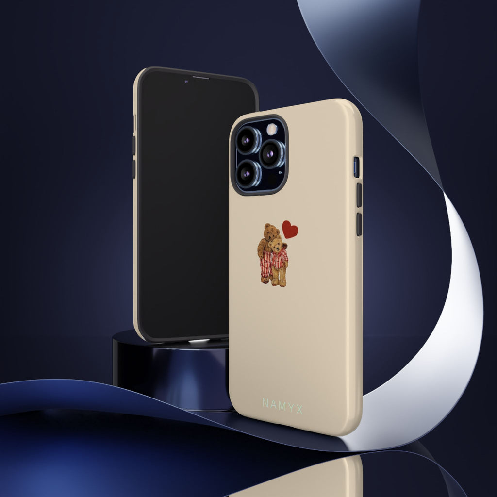 Teddy Heart Phone Case — Cute Vintage Plush Bear Protective iPhone Case