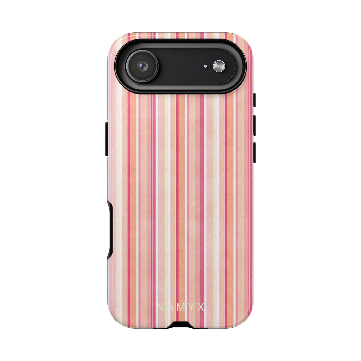 Pink Vintage Stripe Tough Phone Case