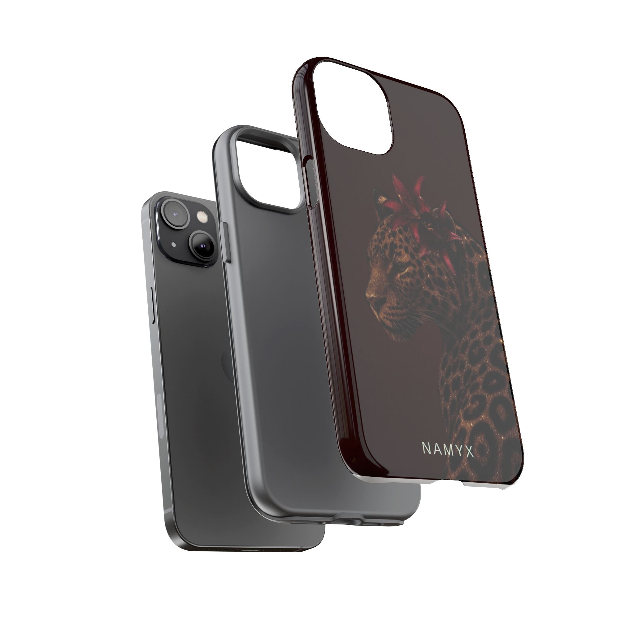 Leopard Floral Tough Phone Case