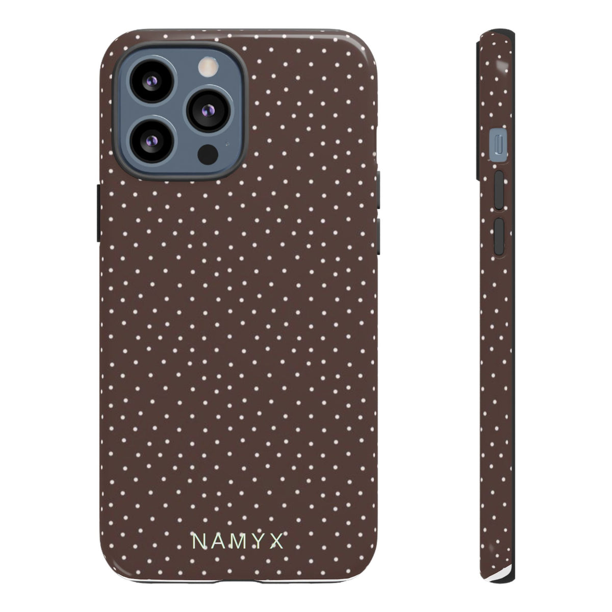 Brown Polka Dot Tough Phone Case - Slim Protective iPhone Cover